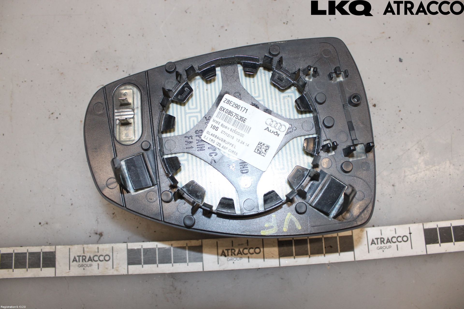 Audi A1/S1 11-18 Speil Glass V