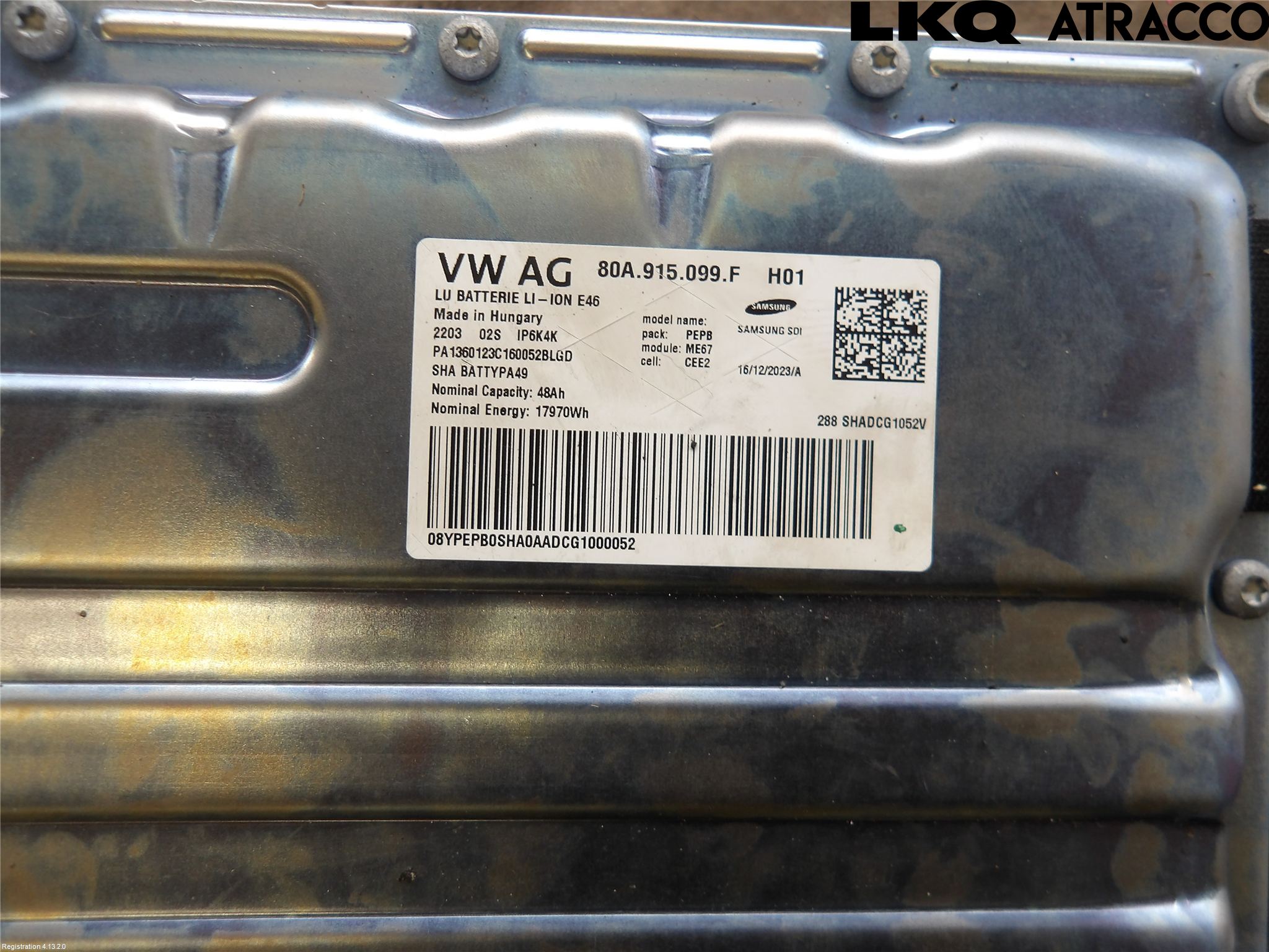 Audi Q5/SQ5 17- Hybrid Batteri