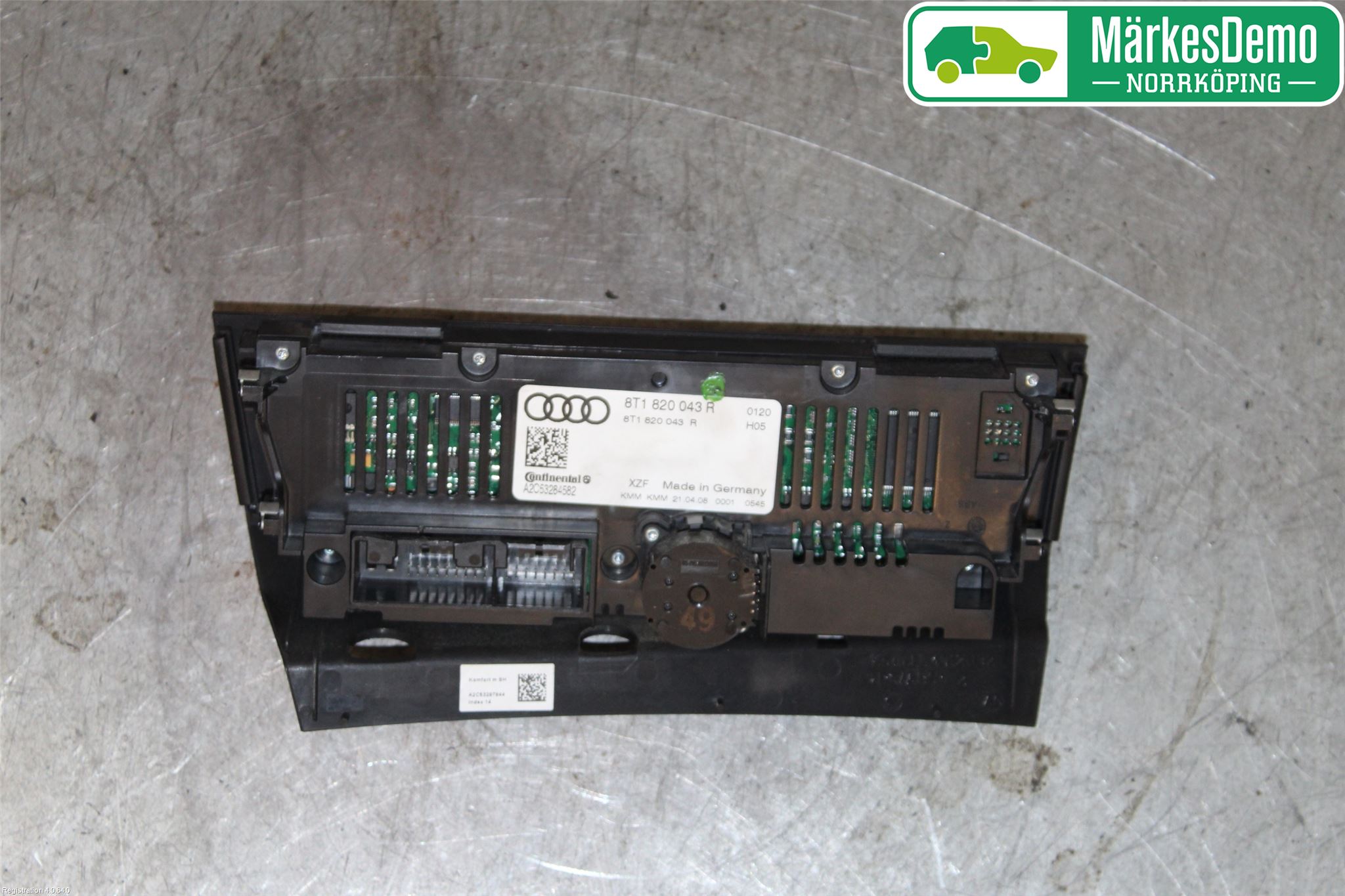 Audi A4/S4 08-11 Varmeapparat Panel(Regulering)