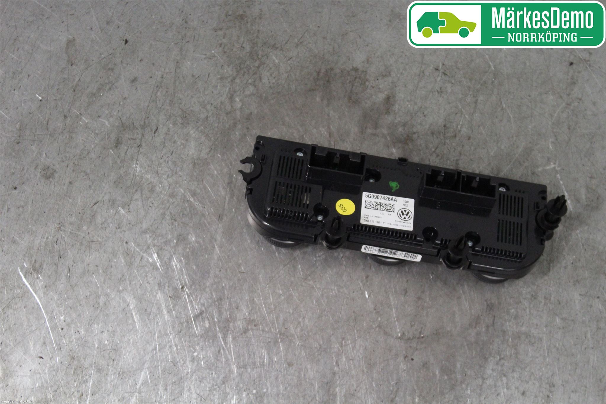Volkswagen VW GOLF / E-GOLF VII 13-20 Varmeapparat Panel(Regulering)