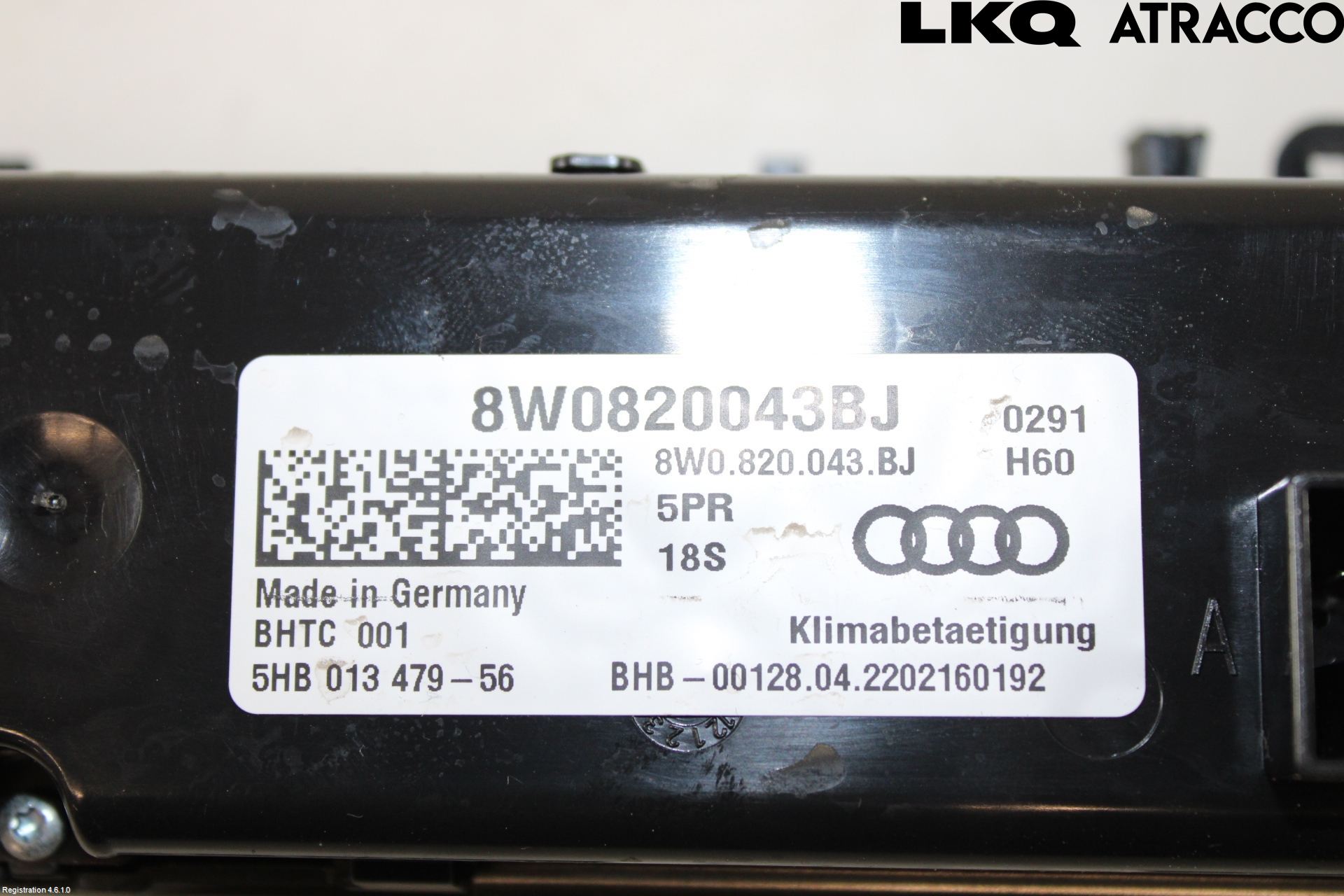 Audi A4/S4 B9 20- Varmeapparat Panel(Regulering)