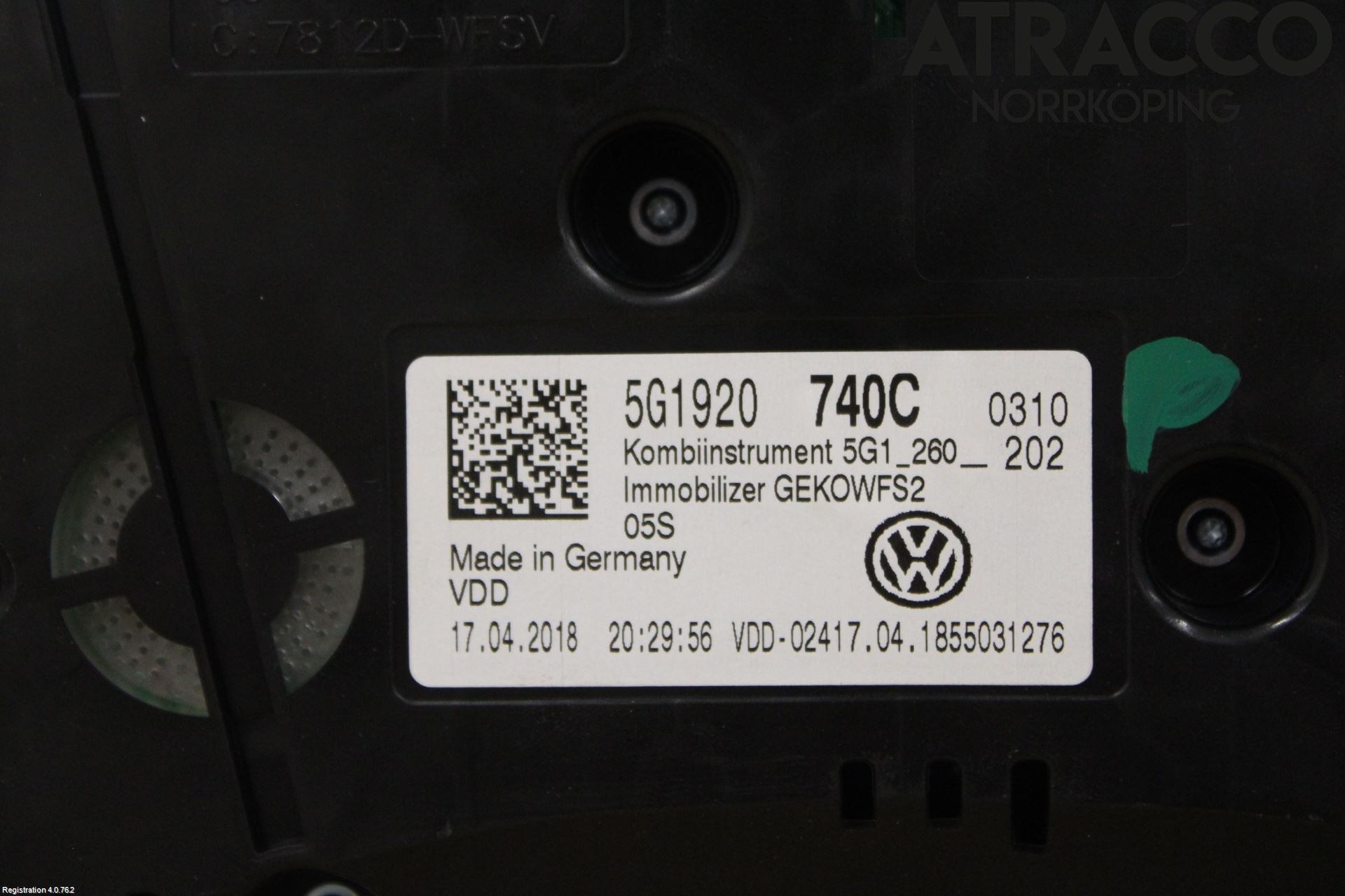 Volkswagen VW GOLF / E-GOLF VII 13-20 Instr Kombinert