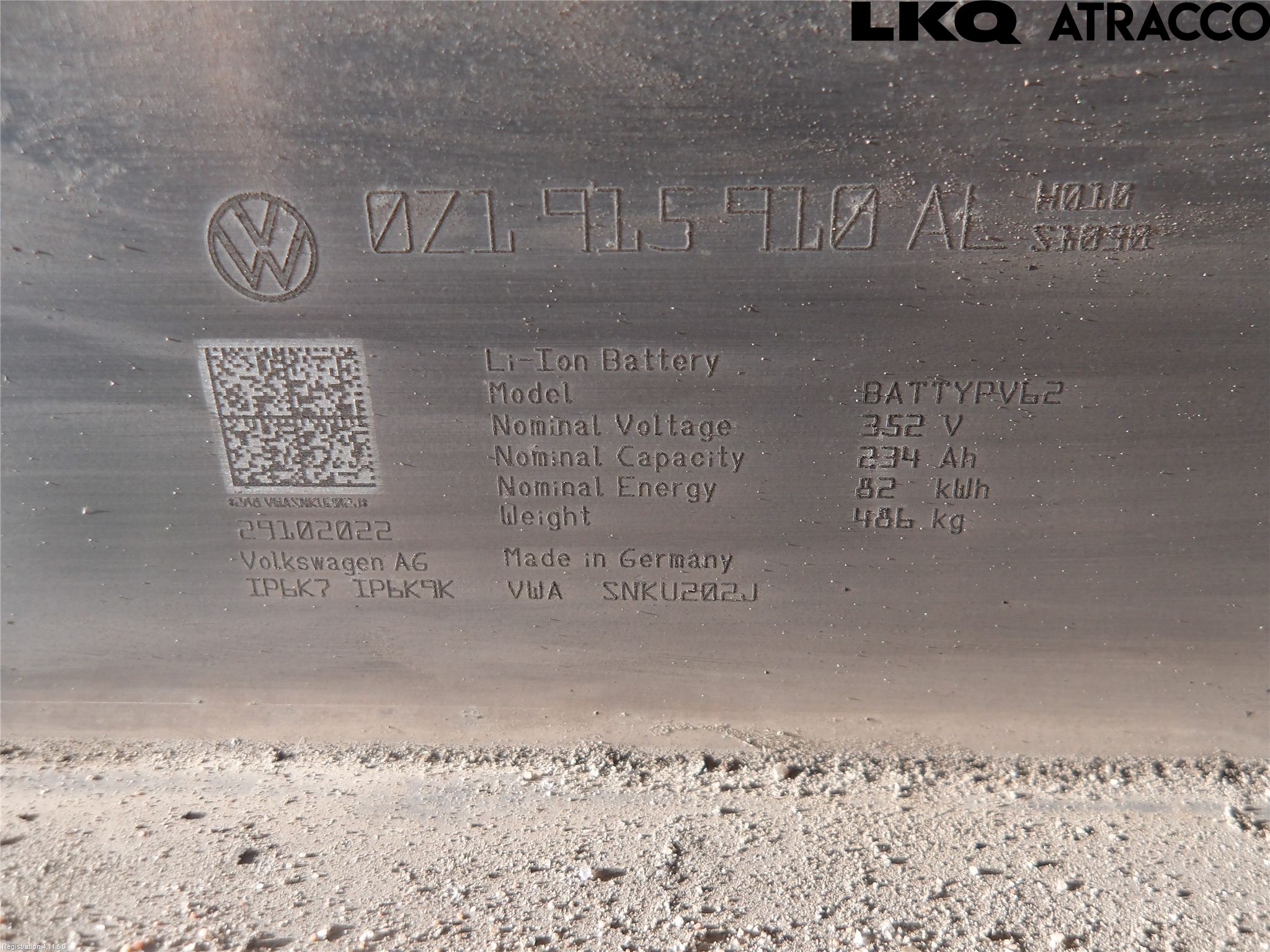 Volkswagen VW ID.4 21- Hybrid Batteri