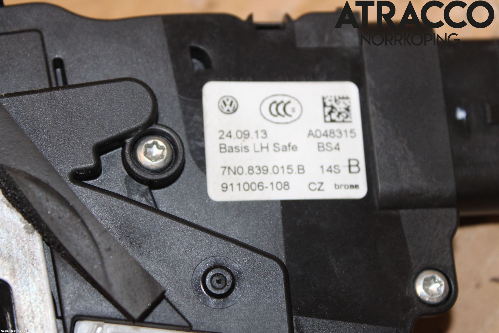Volkswagen VW SHARAN 11- Dørlås - Låsekasse