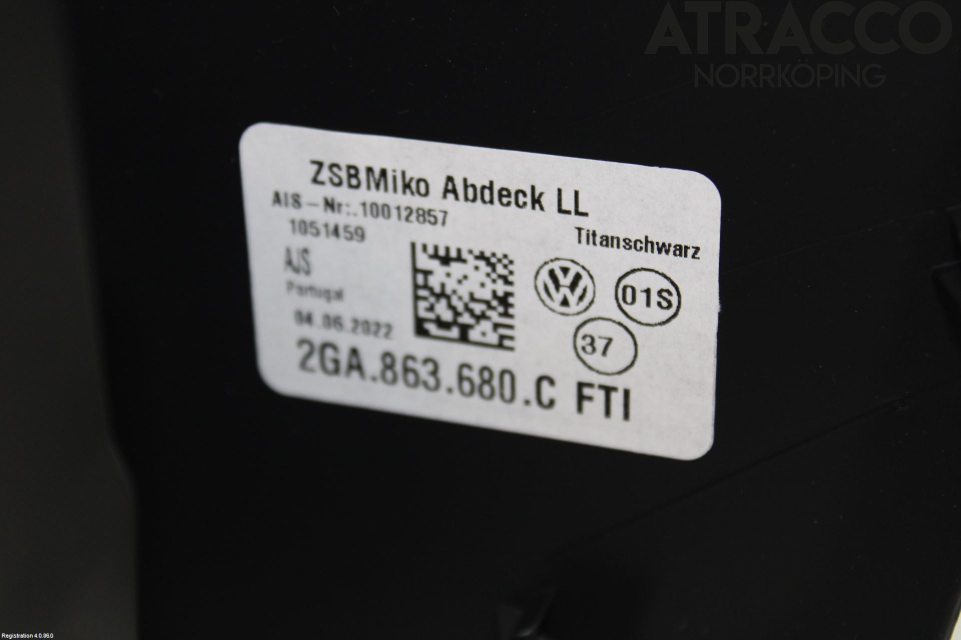 Volkswagen VW T-ROC 18- Instrumentkonsoll Midt