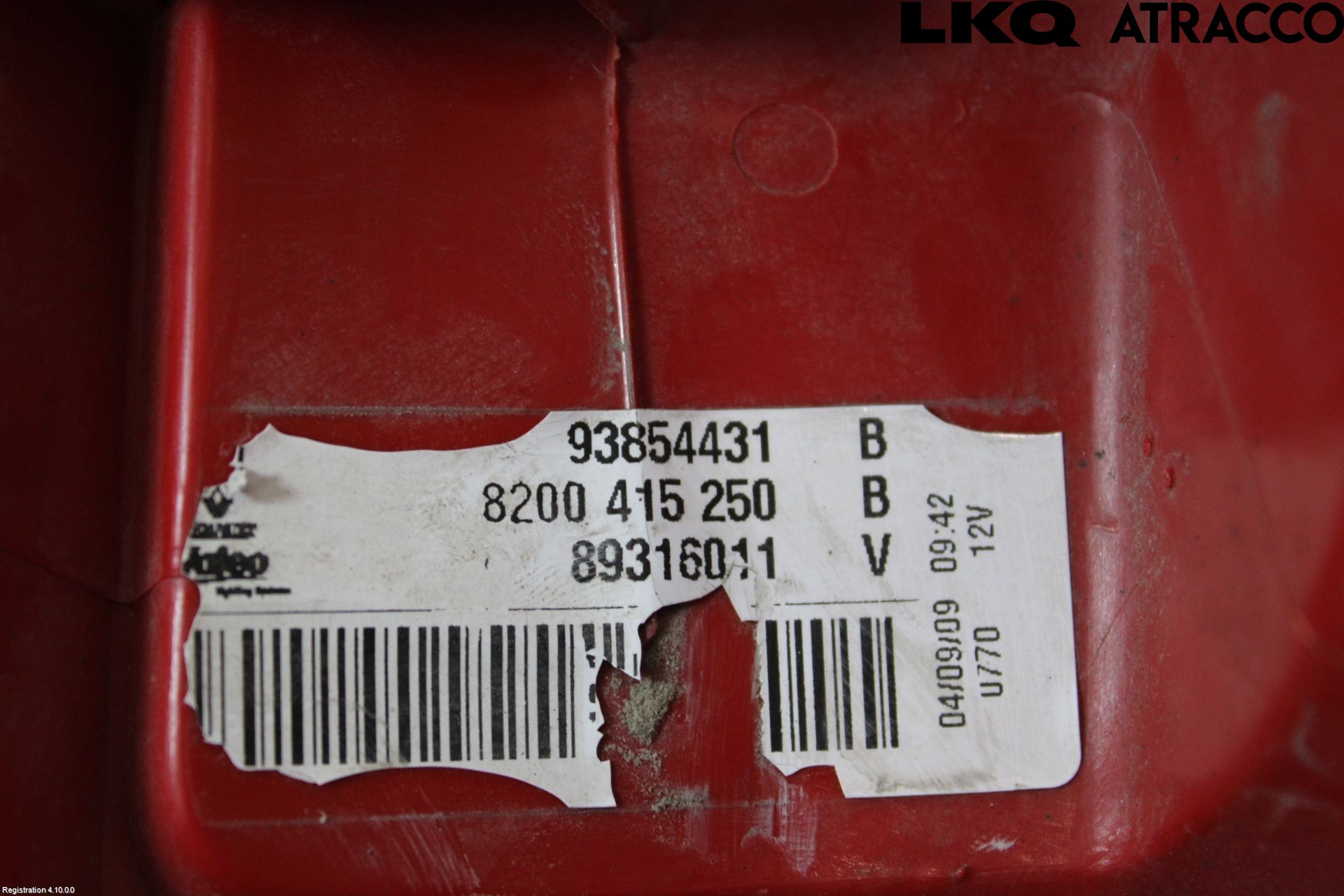 Opel VIVARO 01-14 Baklykt Venstre