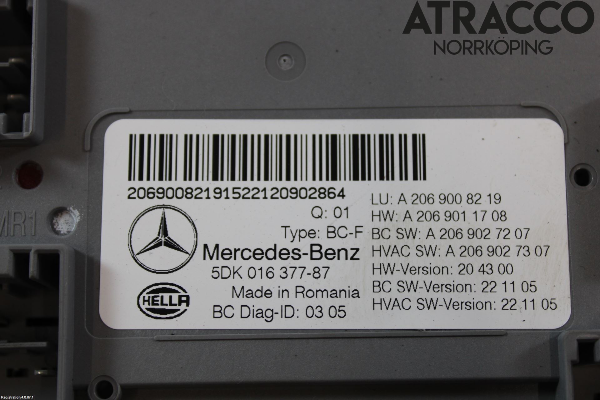 Mercedes-Benz MB GLC-KLASS (X254) 22- Styreenhet Øvrig