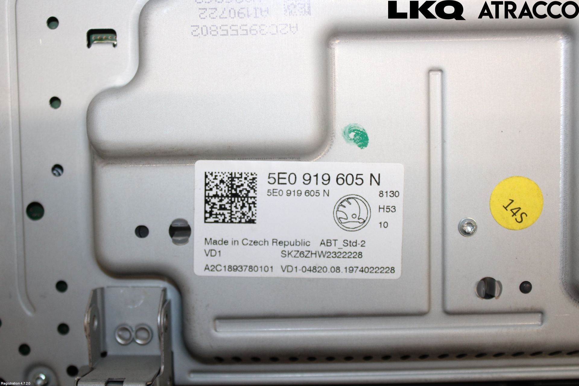 Skoda OCTAVIA (5E) 13-20 Multifunktionsdisplay