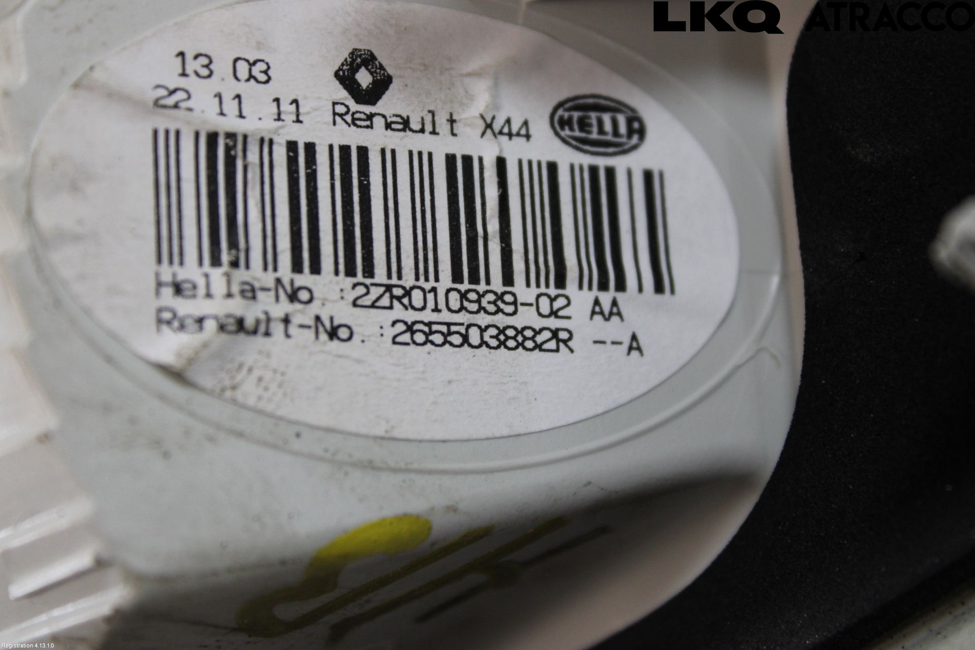 Renault TWINGO II 07-16 Baklykt Høyre  På Luke(Indre)