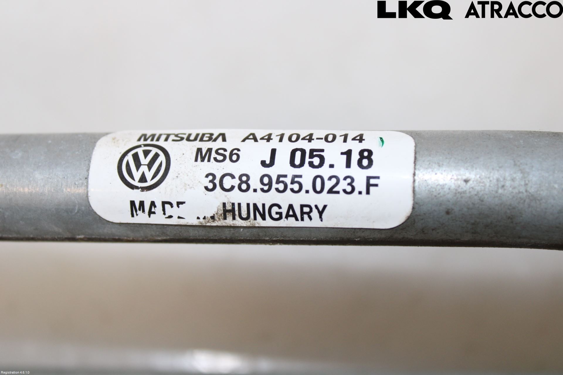 Volkswagen VW PASSAT CC 08-16 Viskeroverføring Frontrute