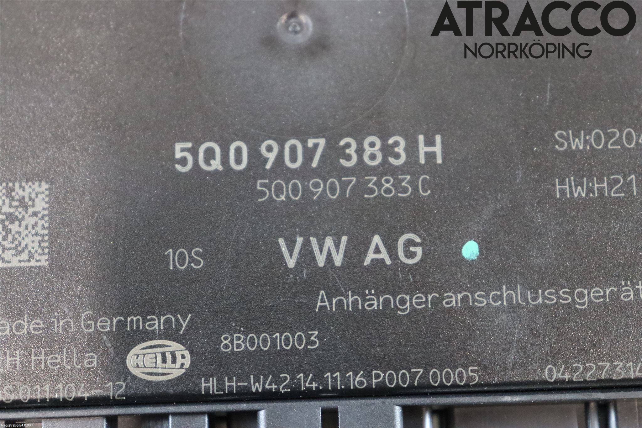 Volkswagen VW GOLF / E-GOLF VII 13-20 Styreenhet Tilhengerfeste