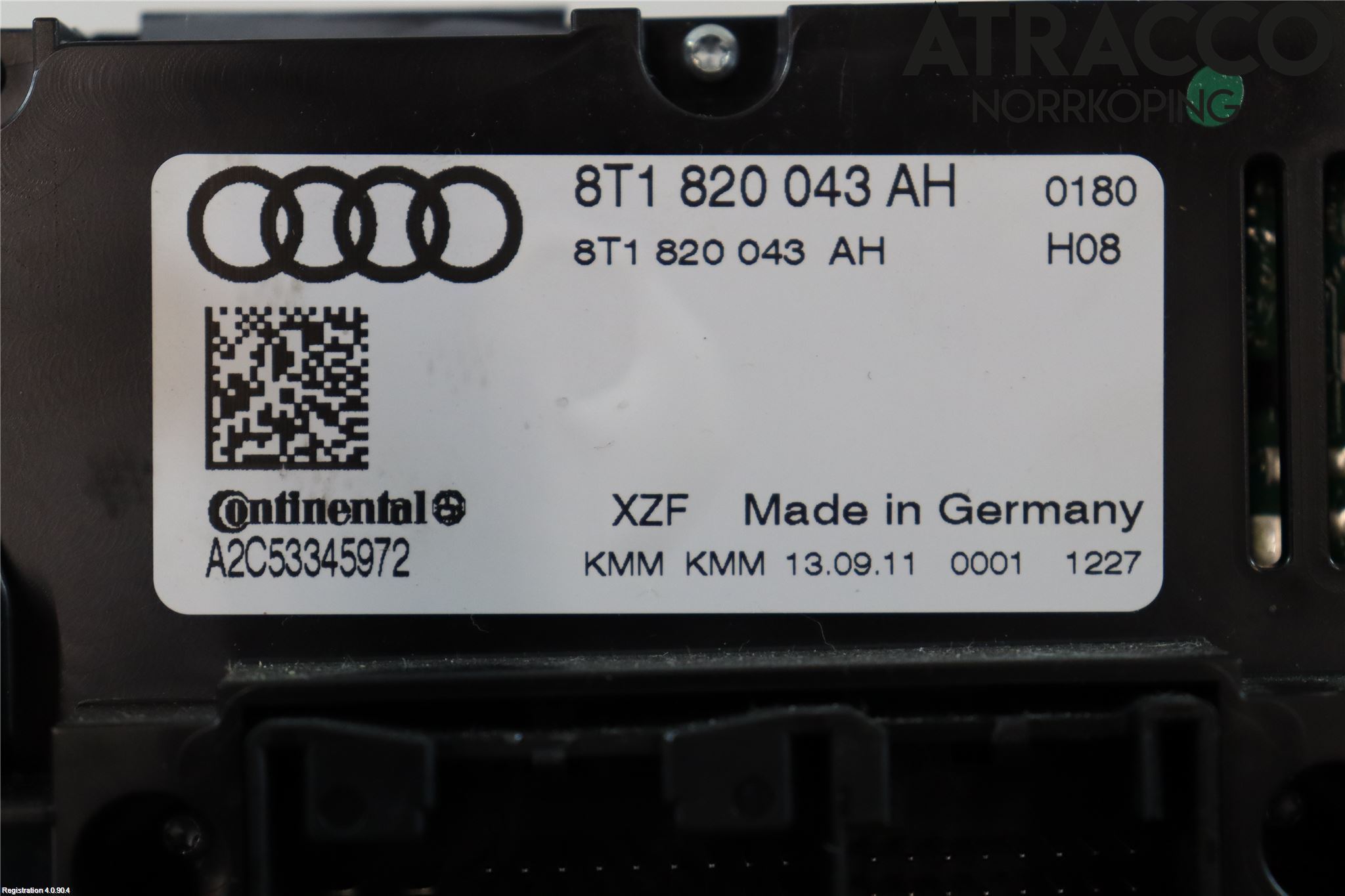 Audi A4/S4 08-11 Varmeapparat Panel(Regulering)