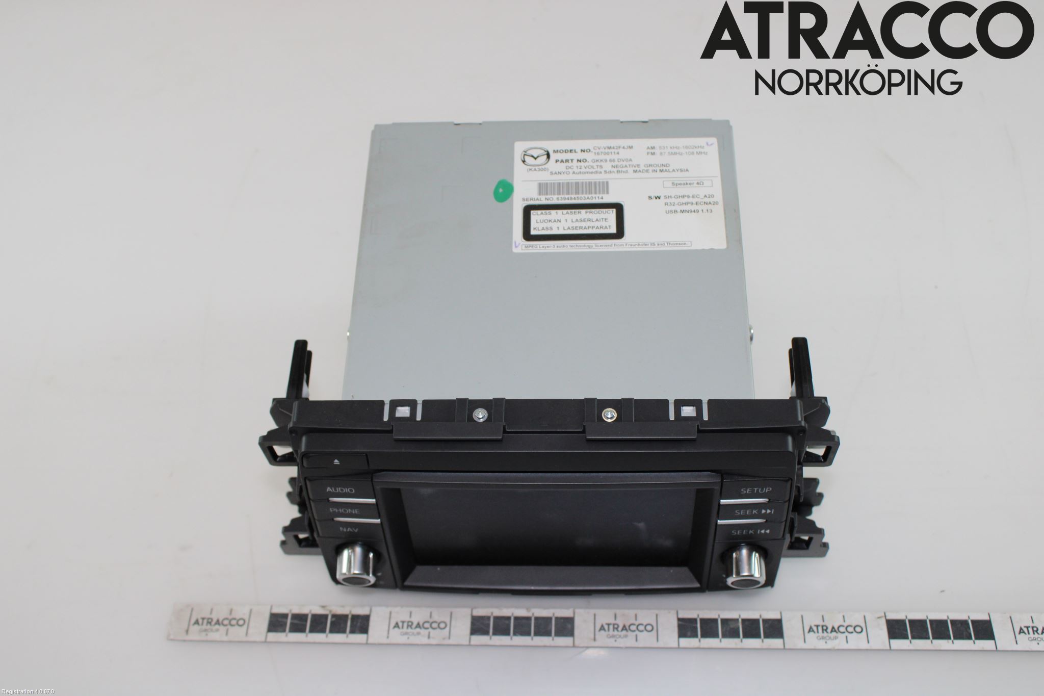 Mazda 6 13- Stereo Radio Med Cd