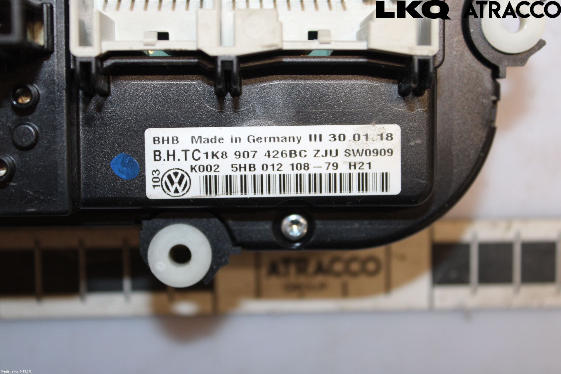 Volkswagen VW CADDY 16-20 Varmeapparat Panel(Regulering)