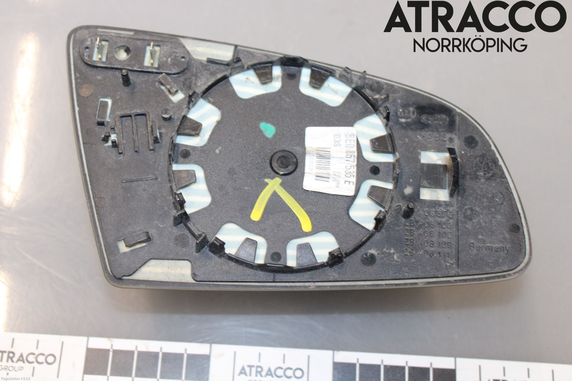 Audi A4/S4 01-05 Speil Glass V