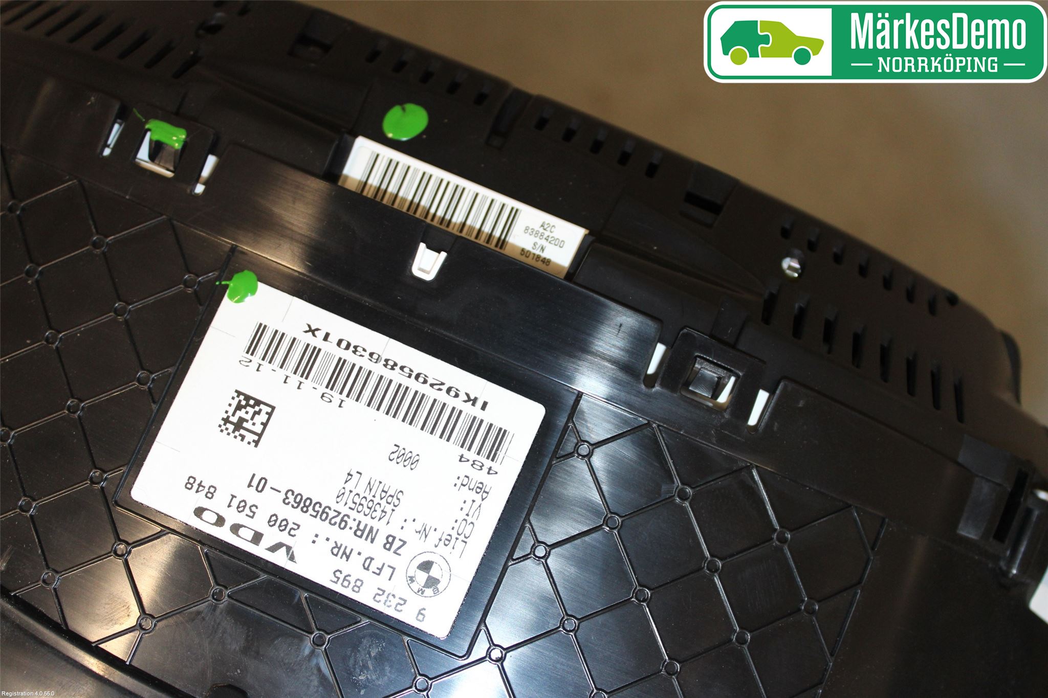 BMW 3 F30/F31/F80 12-19 Instr Kombinert