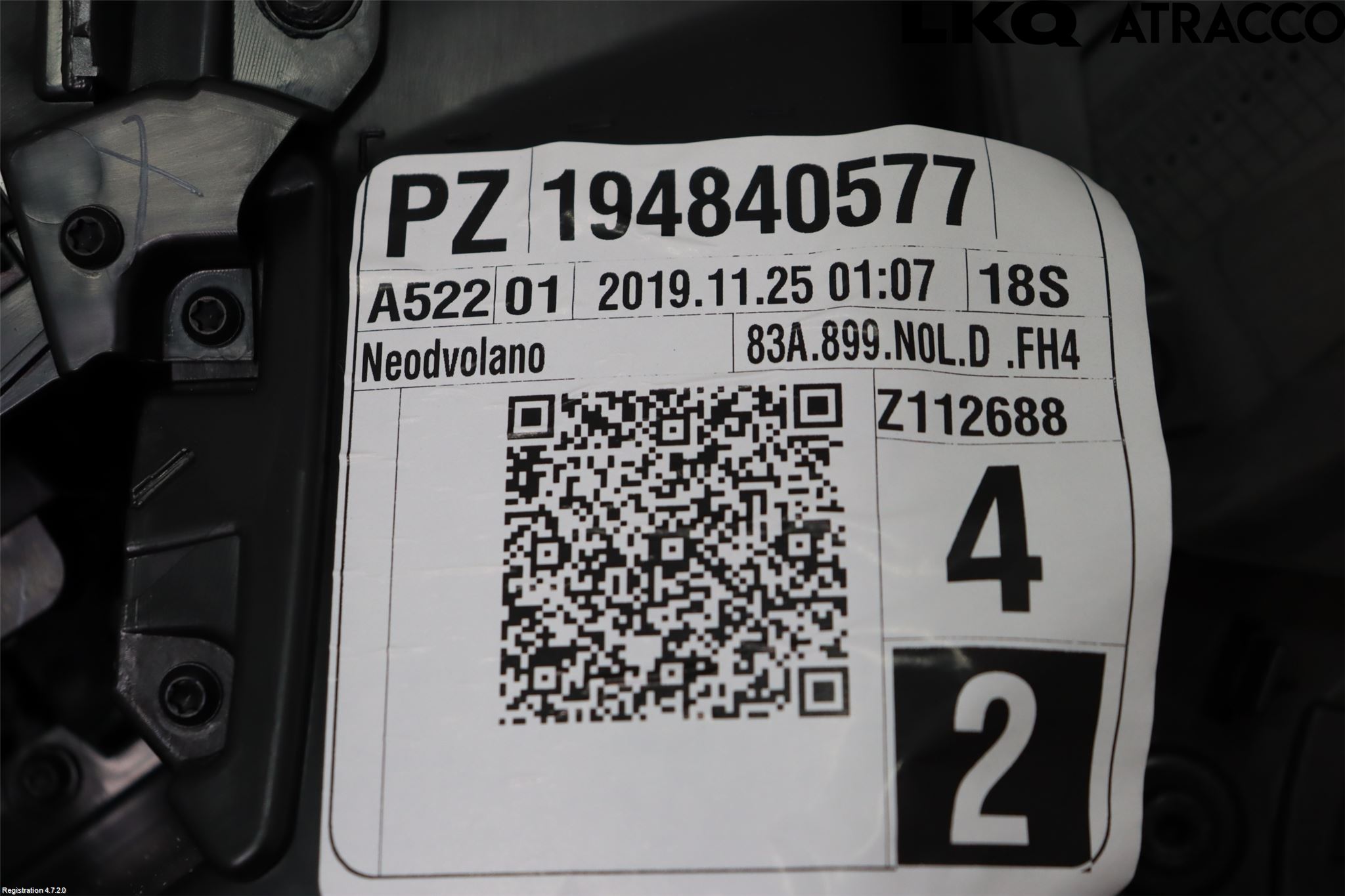 Audi Q3 F3 19- Innr Dørtrekk Høyre