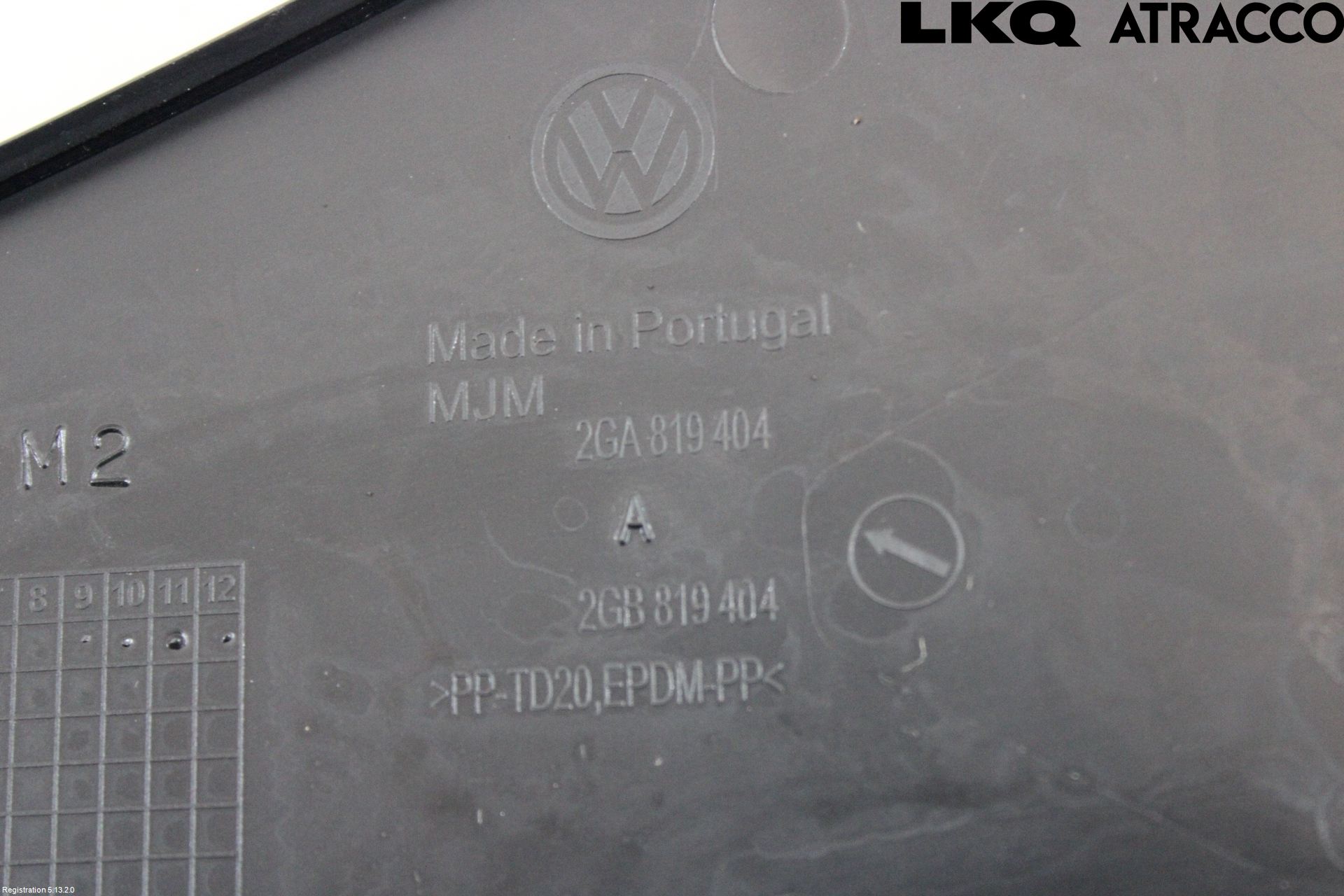 Volkswagen VW T-ROC 18- Visker Deksel-Grill-Under Frr