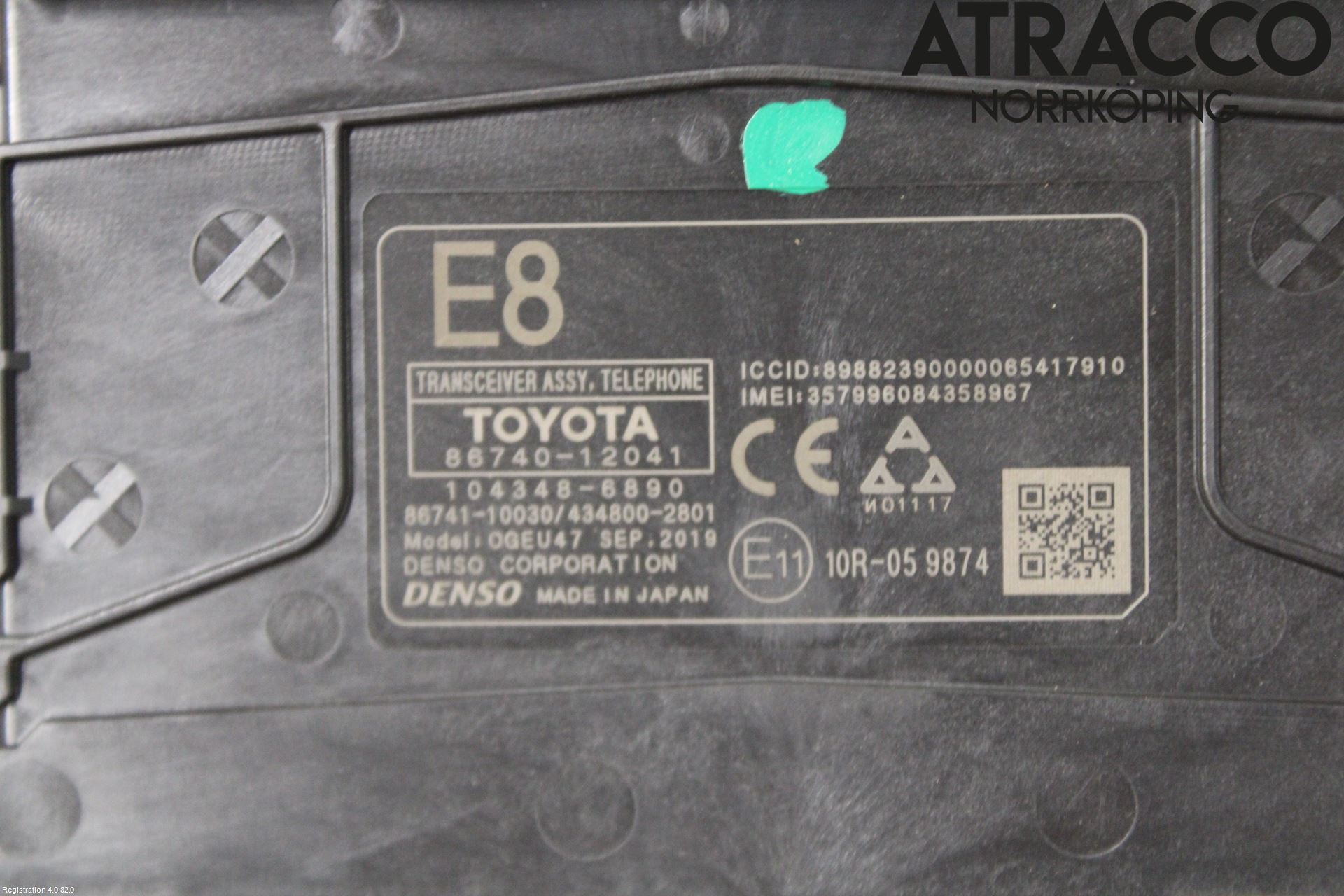 Toyota COROLLA 19- Styreenhet Tale