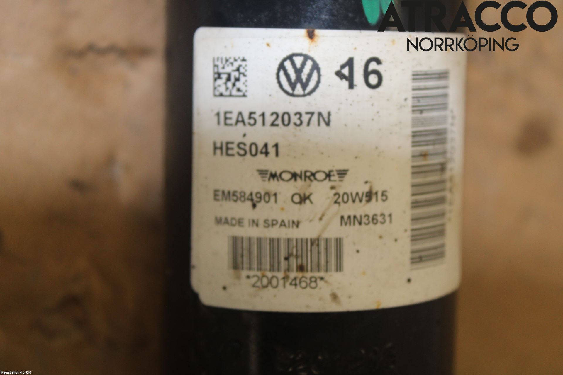 Volkswagen VW ID.4 21- Støtdemper Bak
