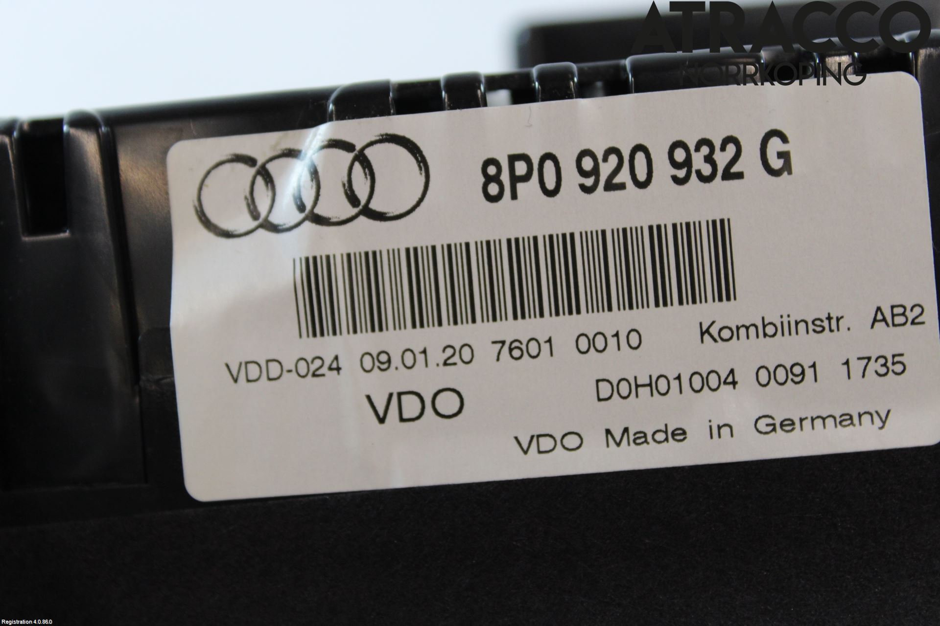 Audi A3/S3 05-13 Instr Kombinert