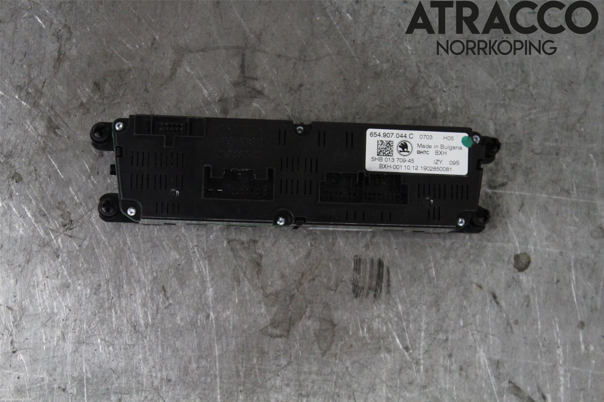 Skoda KAMIQ 20- Varmeapparat Panel(Regulering)