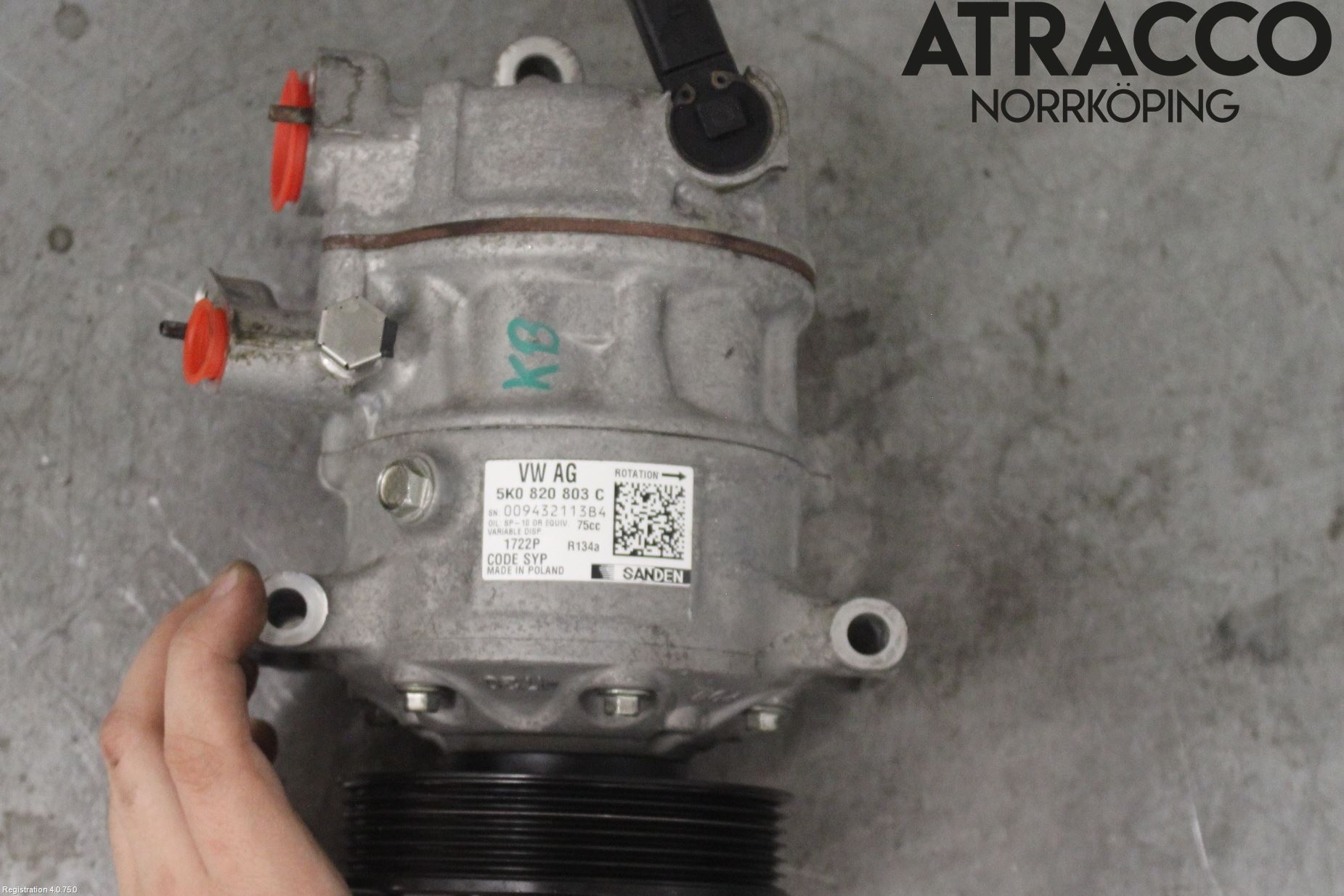 Audi A1/S1 11-18 Varme Ac Kompressor