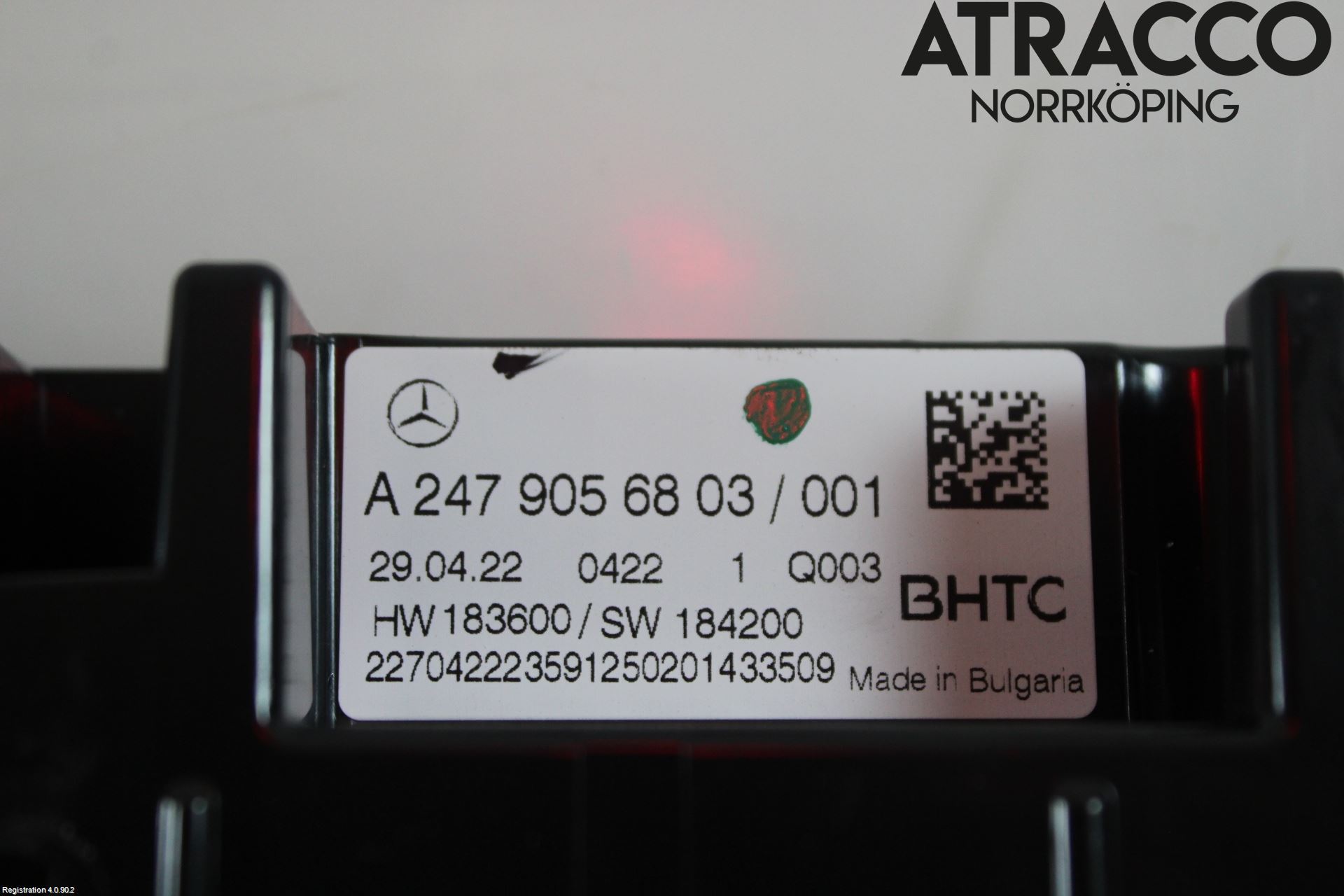 Mercedes-Benz MB GLA-KLASS (H247) 20- Varmeapparat Panel(Regulering)