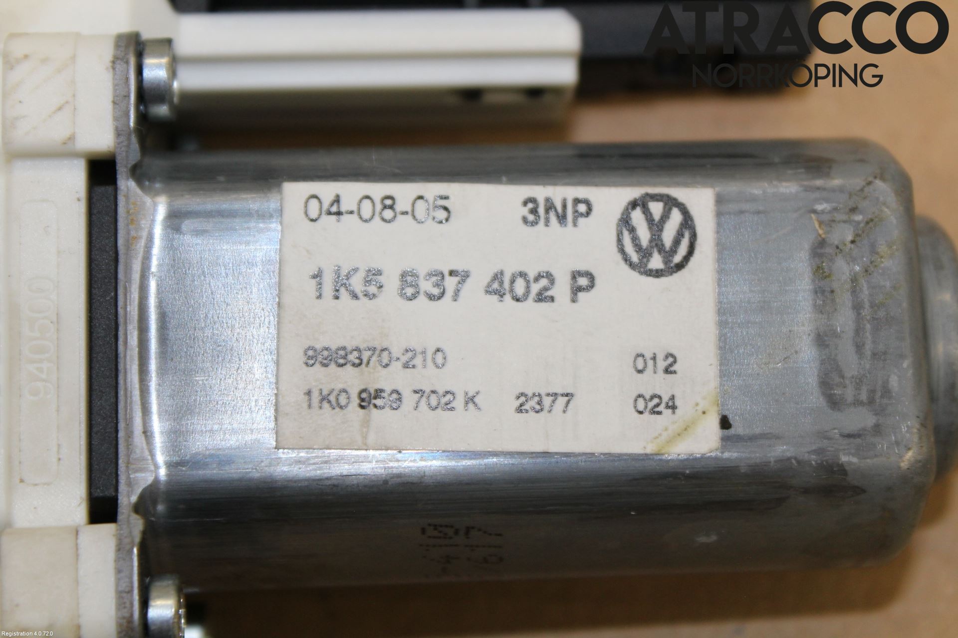 Volkswagen VW JETTA V 06-10 Vindusheismotor