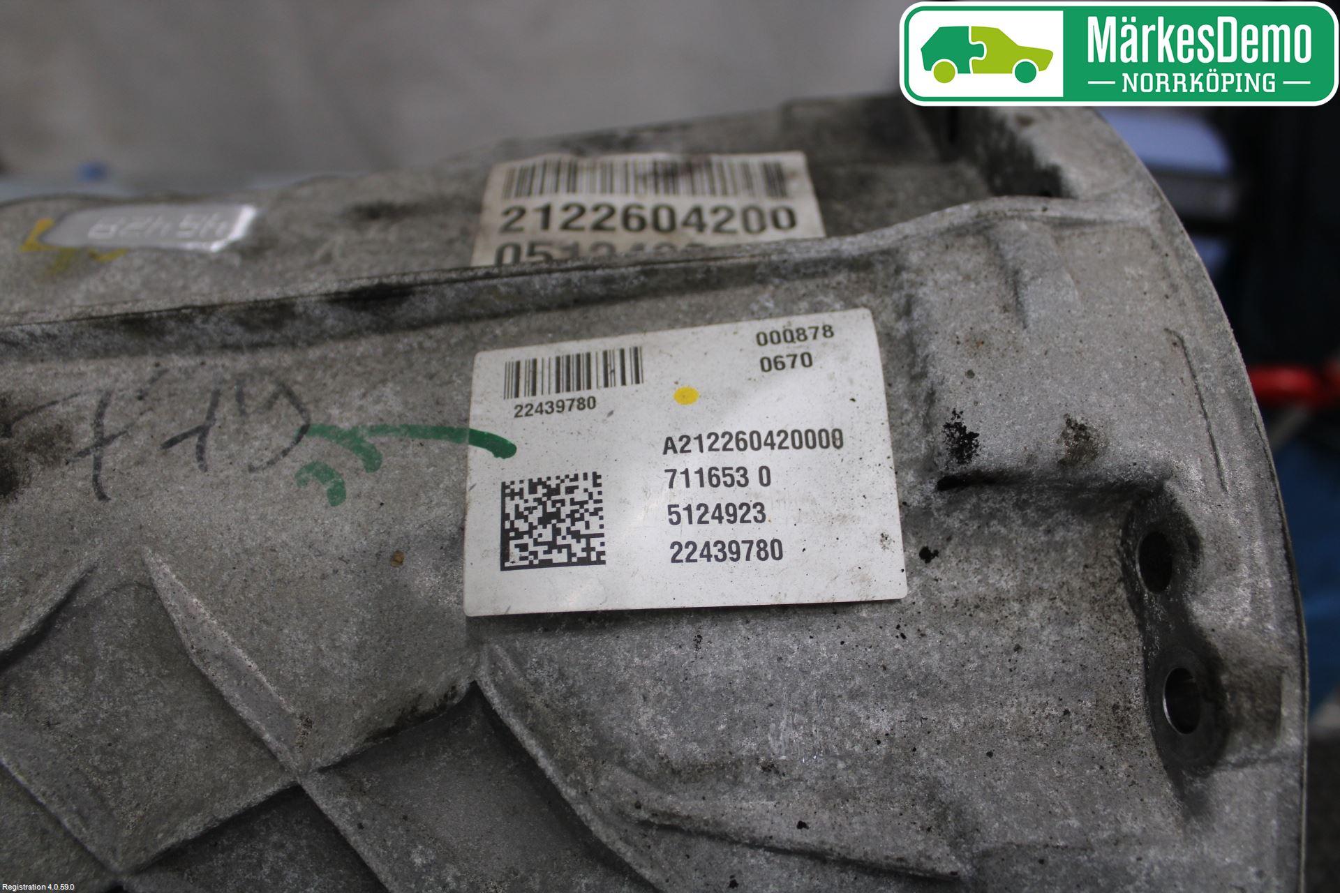 Mercedes-Benz MB C-KLASS (W204) 07-15 Gearkasse 6 Trinn
