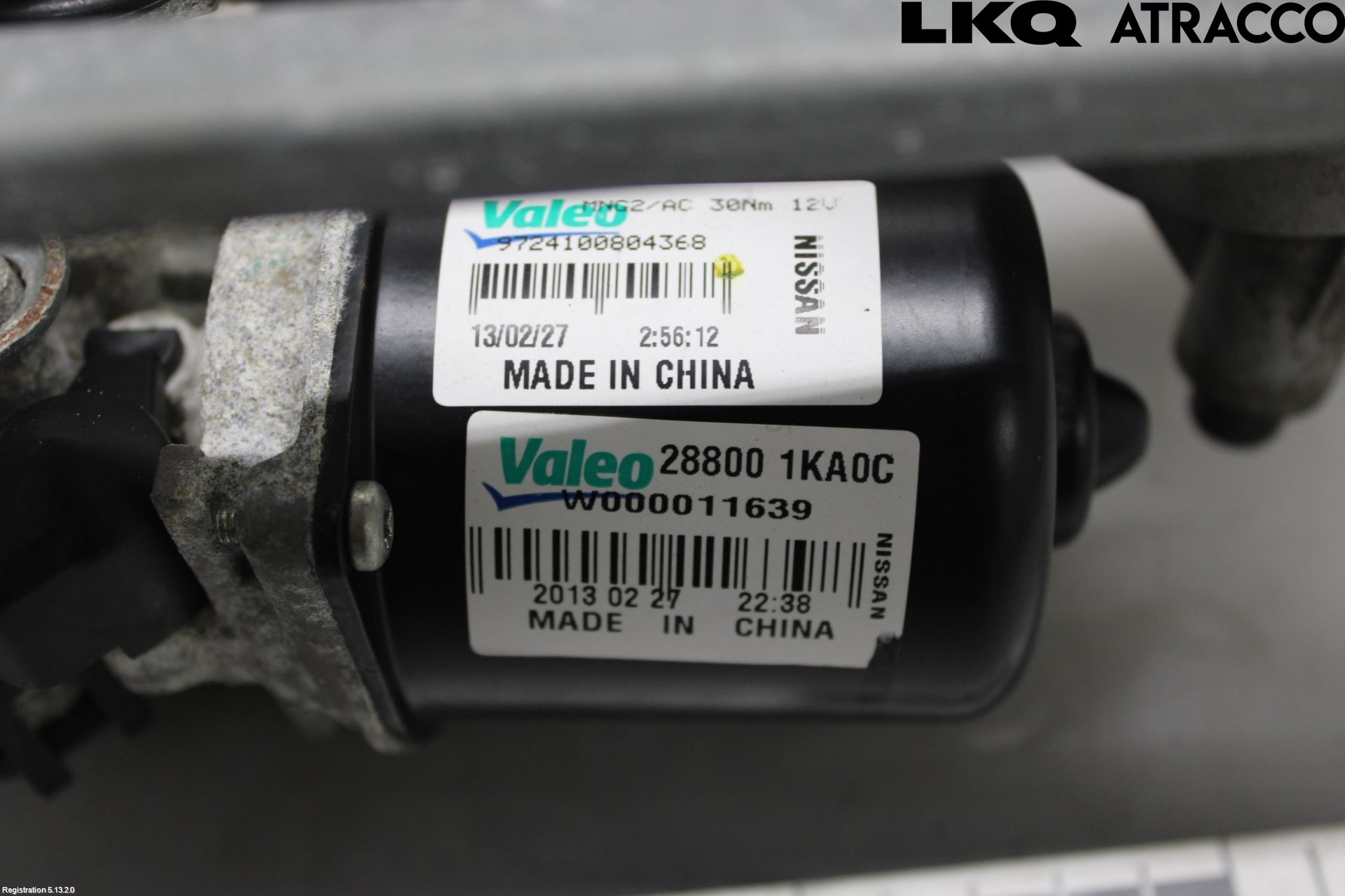 Nissan JUKE 10-14 Viskeroverføring Frontrute