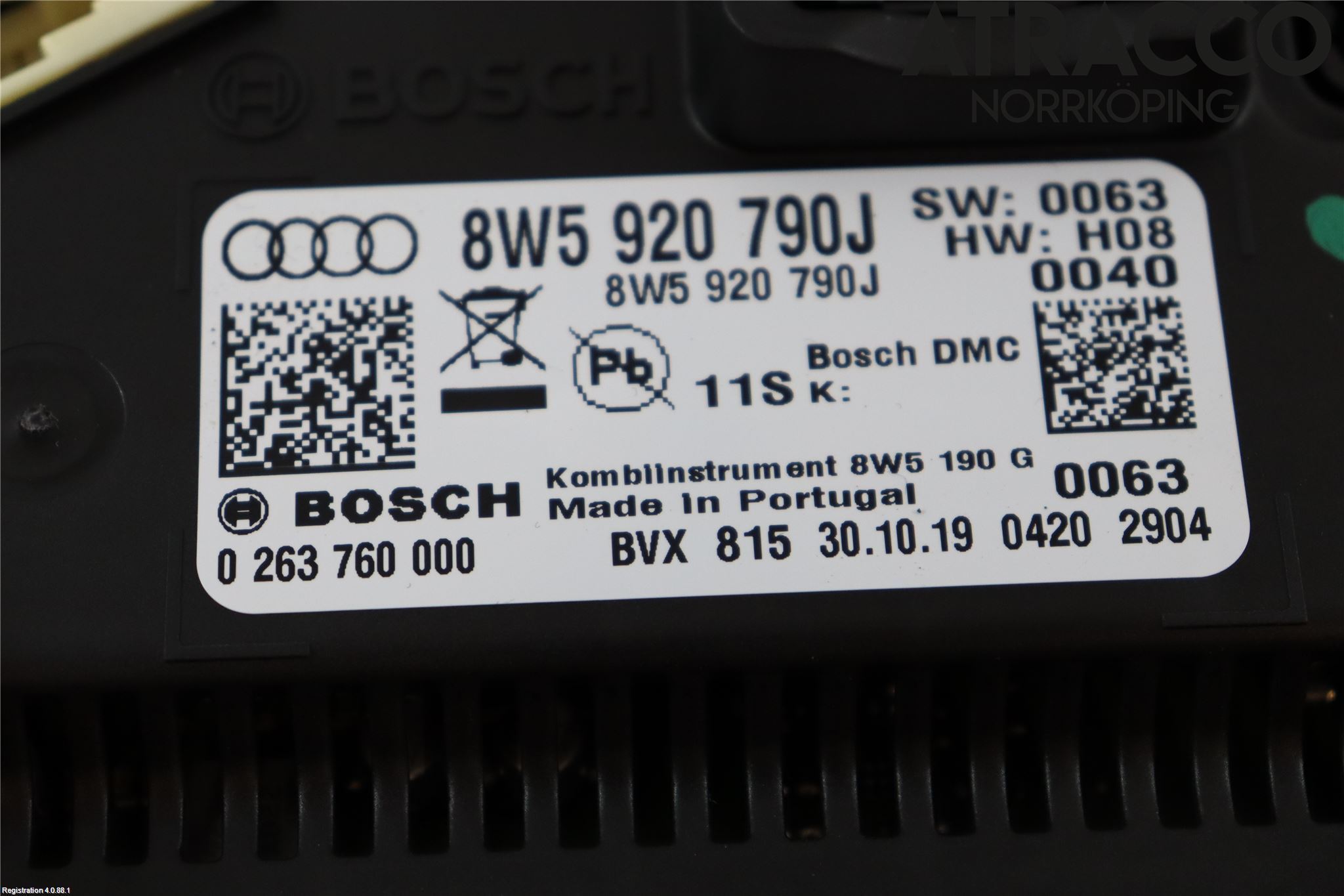 Audi A4/S4 B9 20- Instr Kombinert
