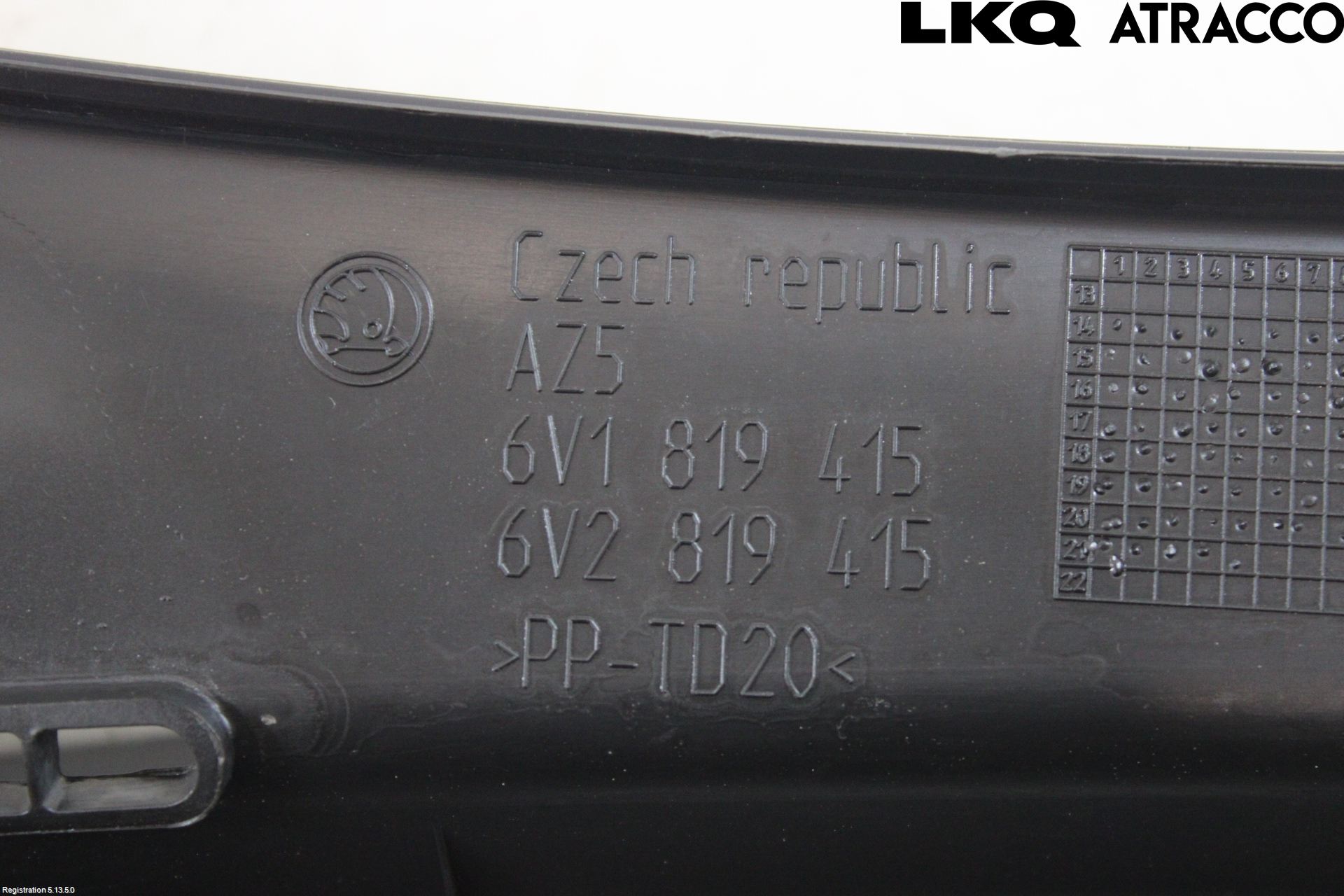 Skoda FABIA 15-21 Visker Deksel-Grill-Under Frr