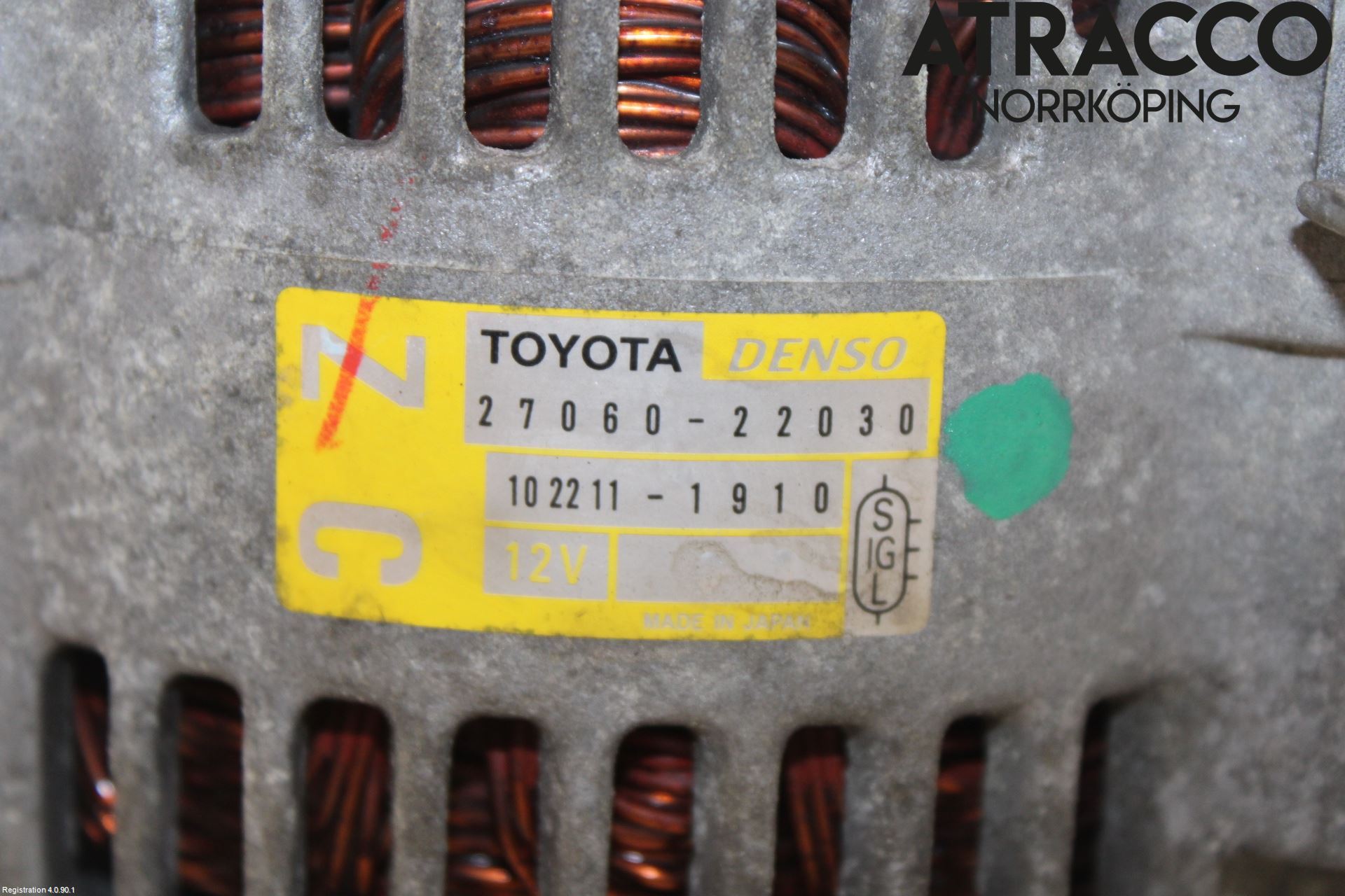 Toyota COROLLA 02-07 Dynamo