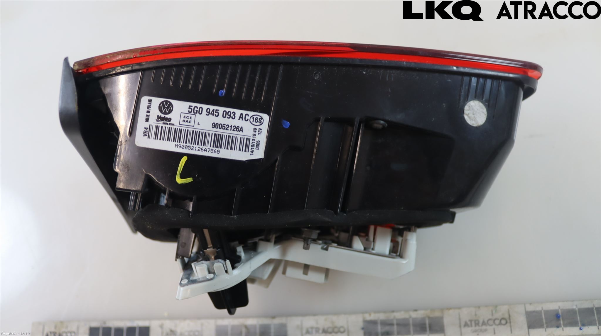 Volkswagen VW GOLF / E-GOLF VII 13-20 Baklykt Venstre  På Luke(Indre