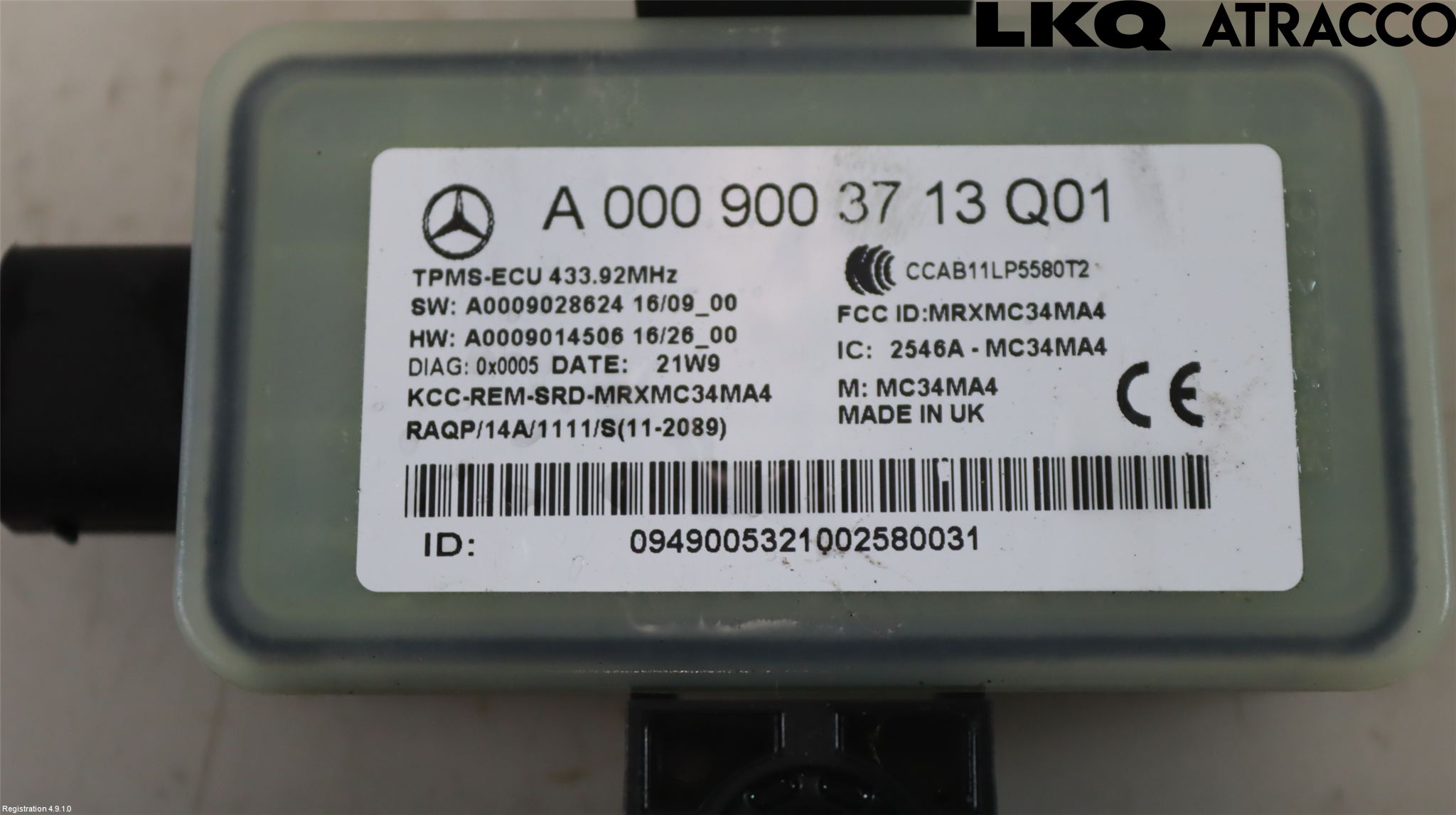Mercedes-Benz MB EQC (N293) 20- Styreenhet Øvrig