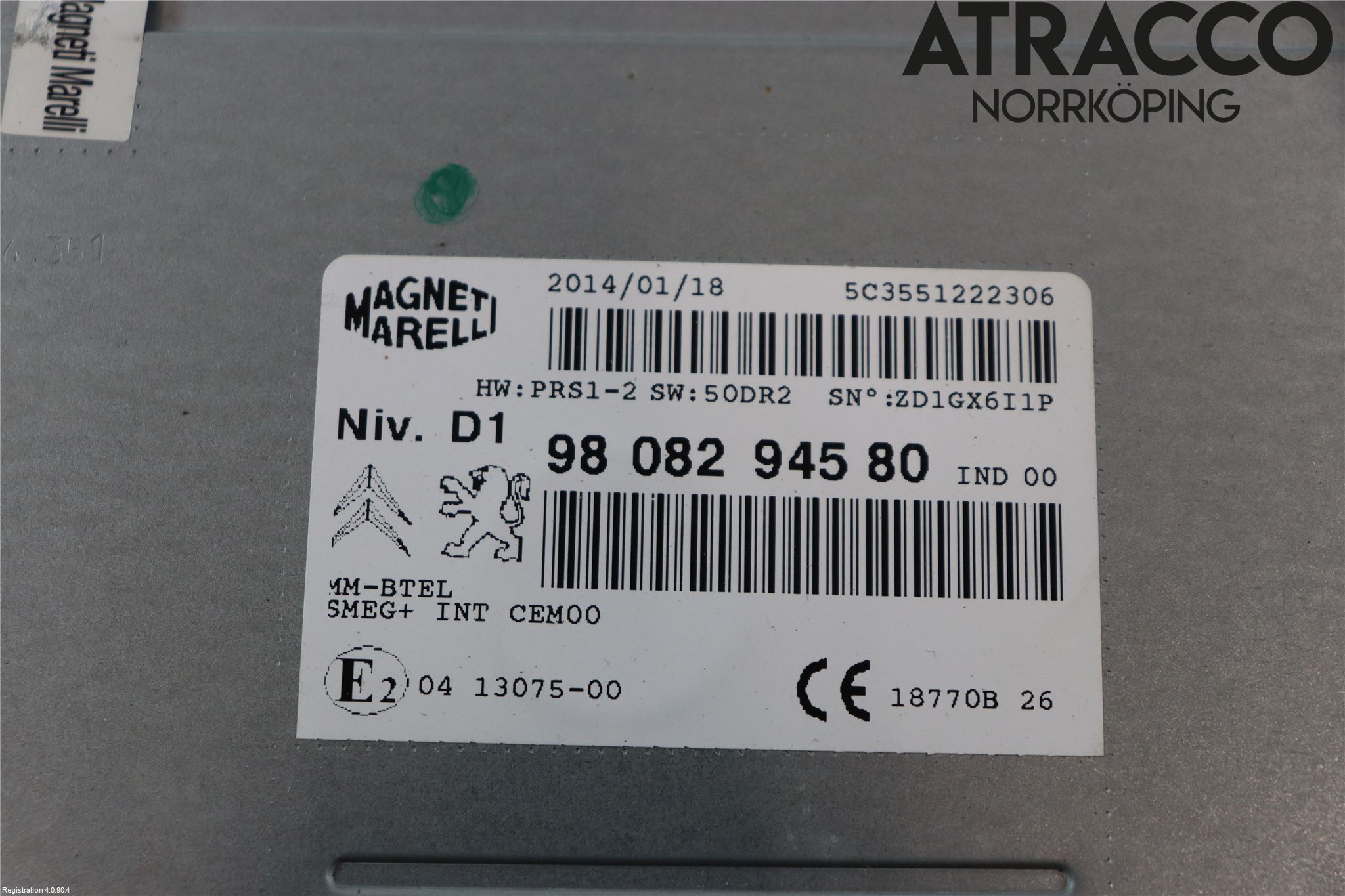 Peugeot 308 14-21 Stereo Radio Med Cd