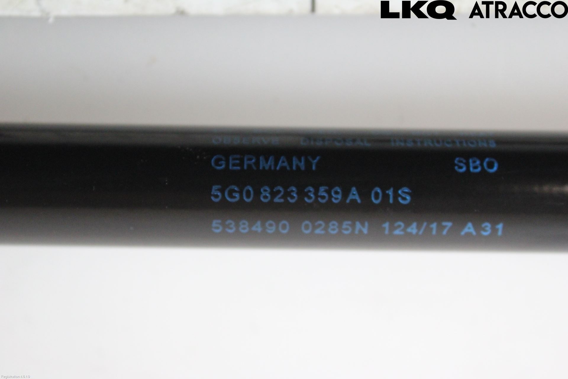 Volkswagen VW GOLF / E-GOLF VII 13-20 Panser Demper-Gassfjær