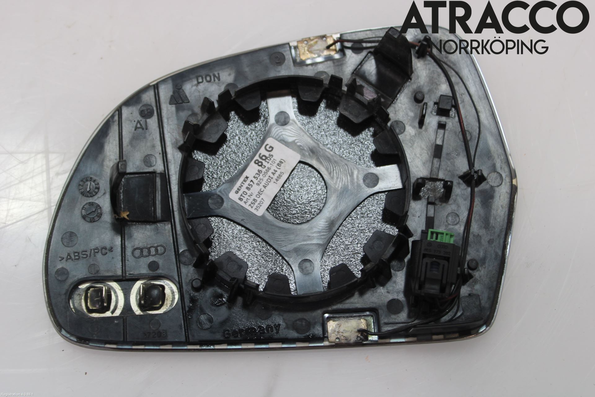 Audi A8/S8 4E  02-09 Speil Glass H