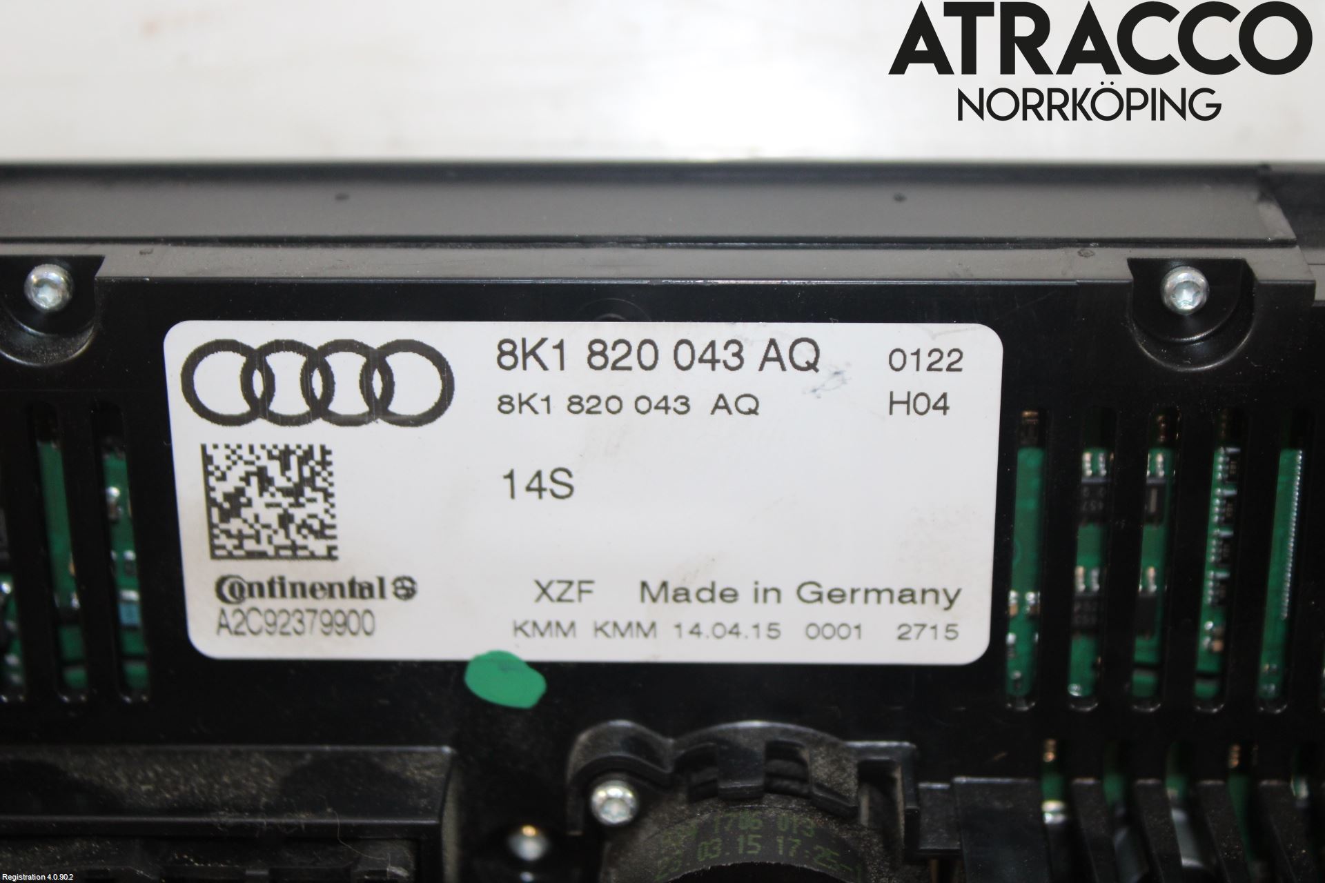 Audi A4 12-15 Varmeapparat Panel(Regulering)