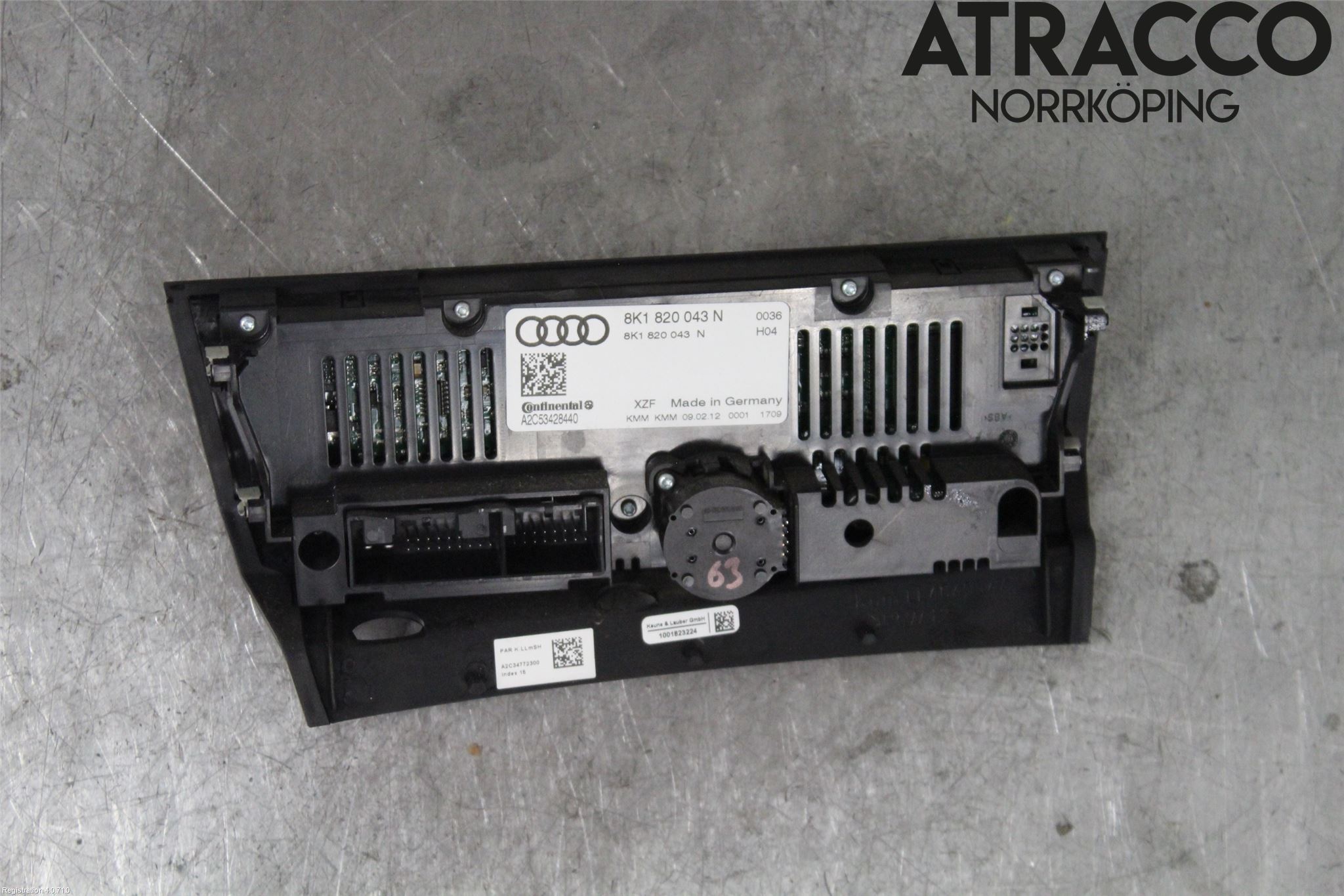 Audi A5 07-16 Varmeapparat Panel(Regulering)