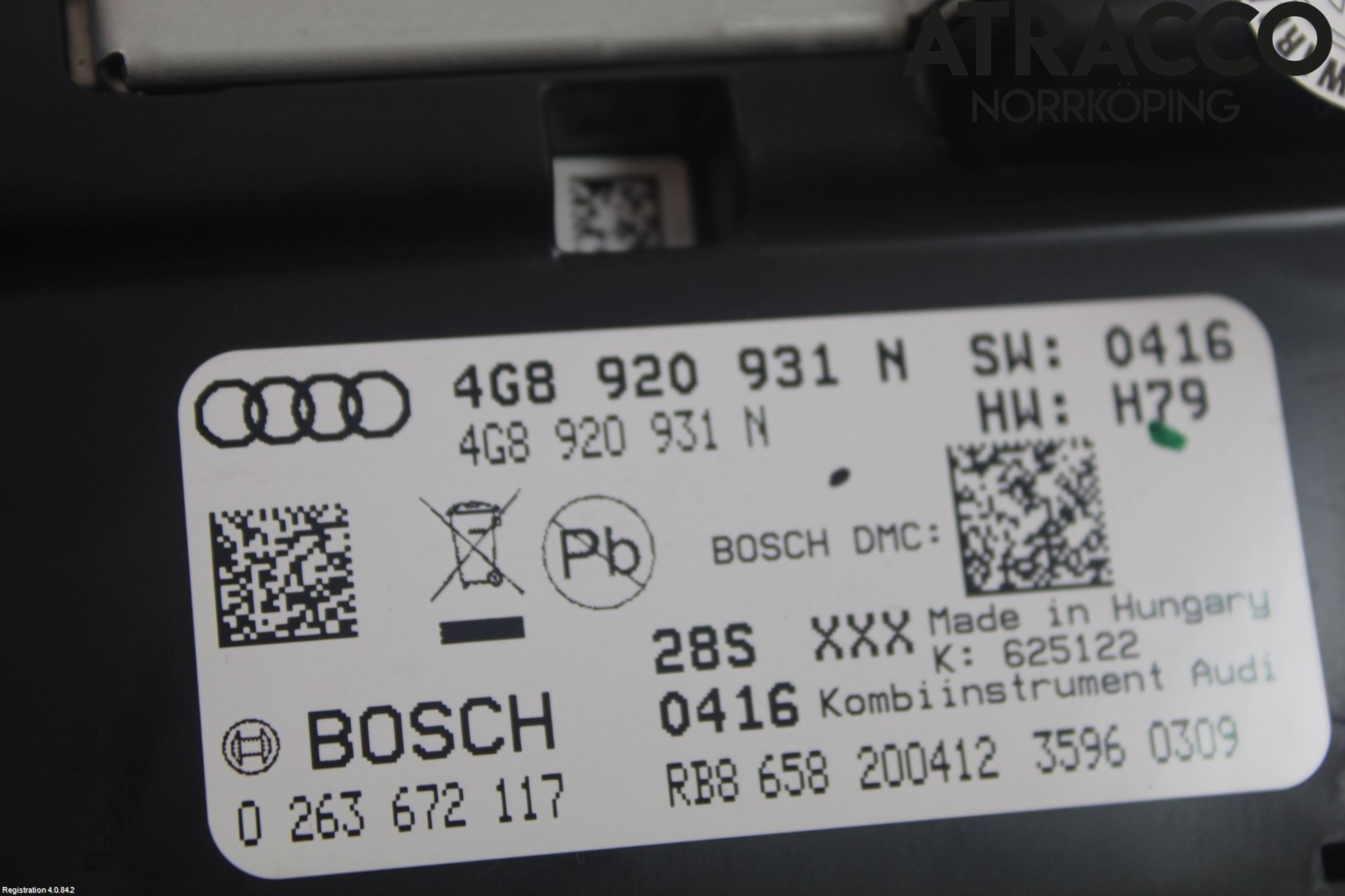 Audi A6/S6 4G 11-18 Instr Kombinert