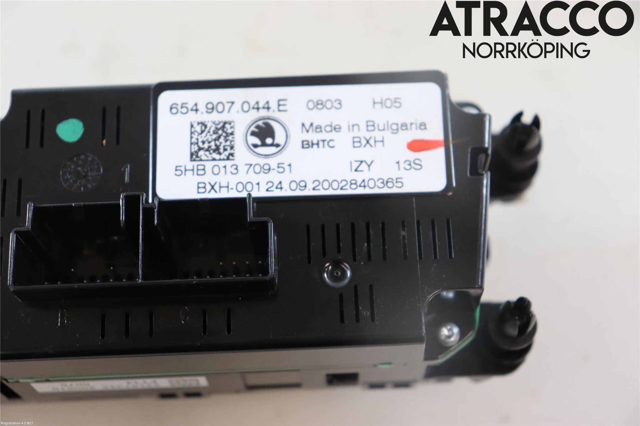 Skoda KAMIQ 20- Varmeapparat Panel(Regulering)