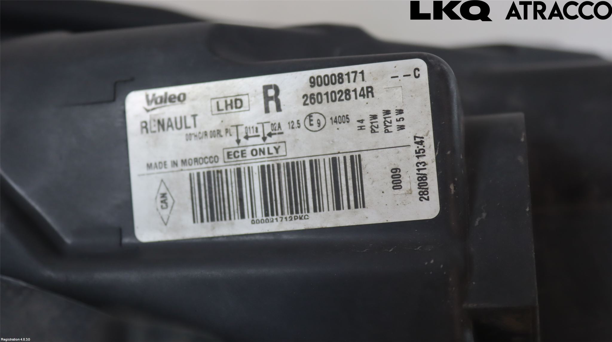 Dacia LODGY 12-18 Frontlykt Høyre