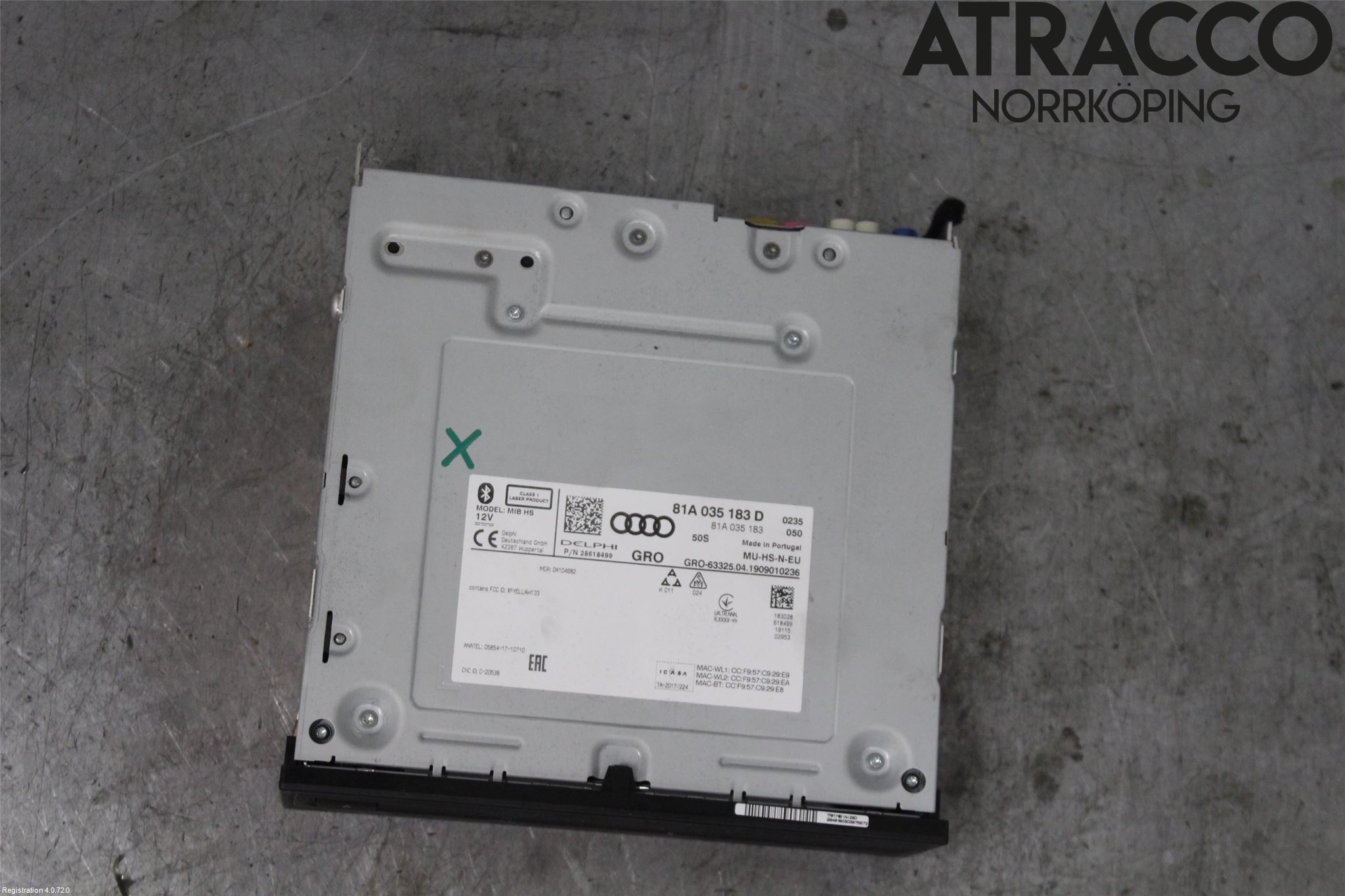Audi A3/S3 8V 13-20 Stereo Radio Med Cd