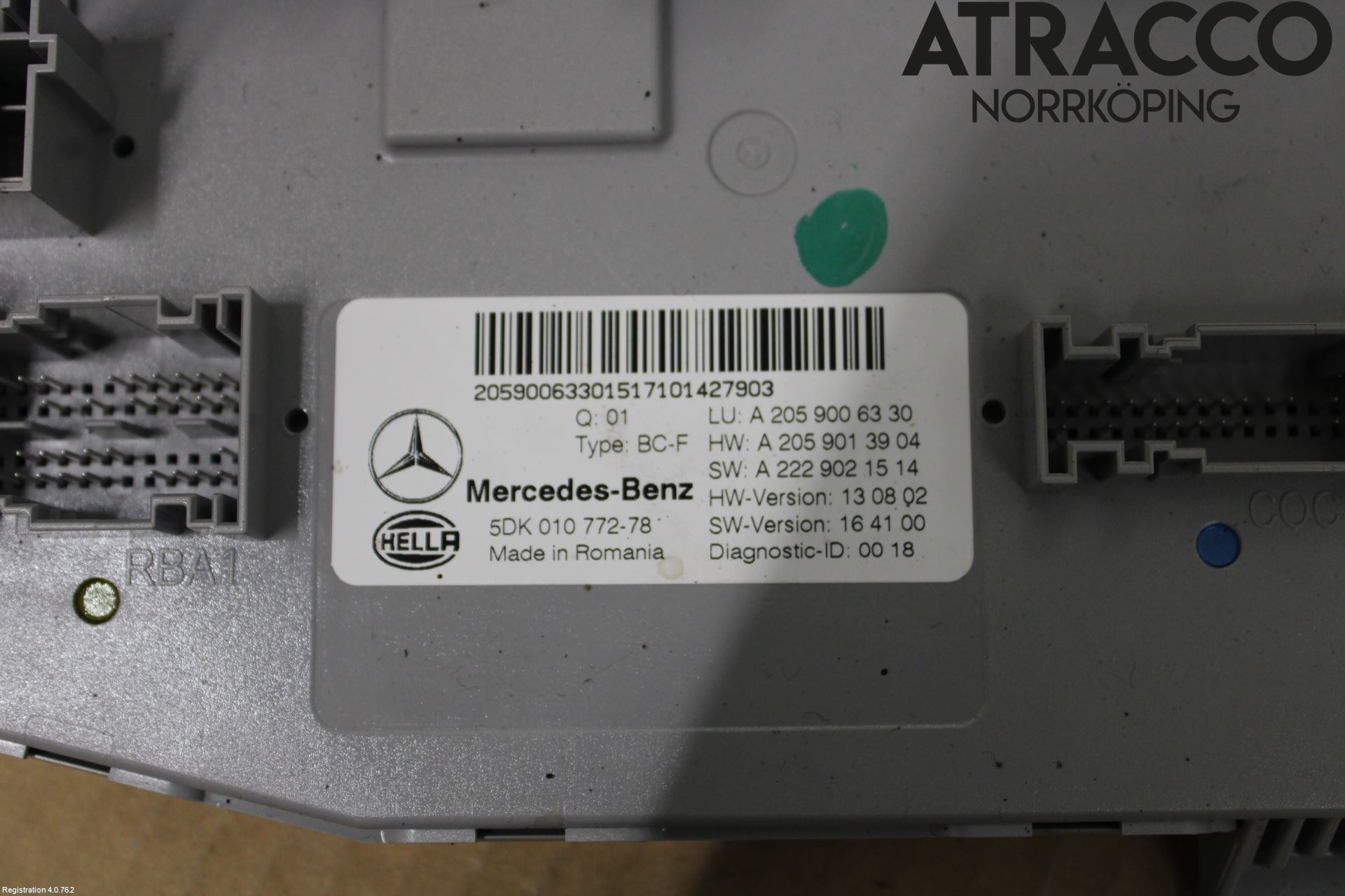 Mercedes-Benz MB C-KLASS (W205) 14-21 Styreenhet Øvrig