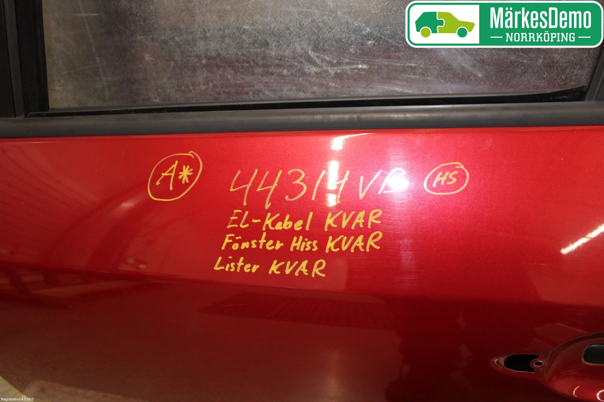 Renault MEGANE III 09-15 Dør 4D Bak Venstre