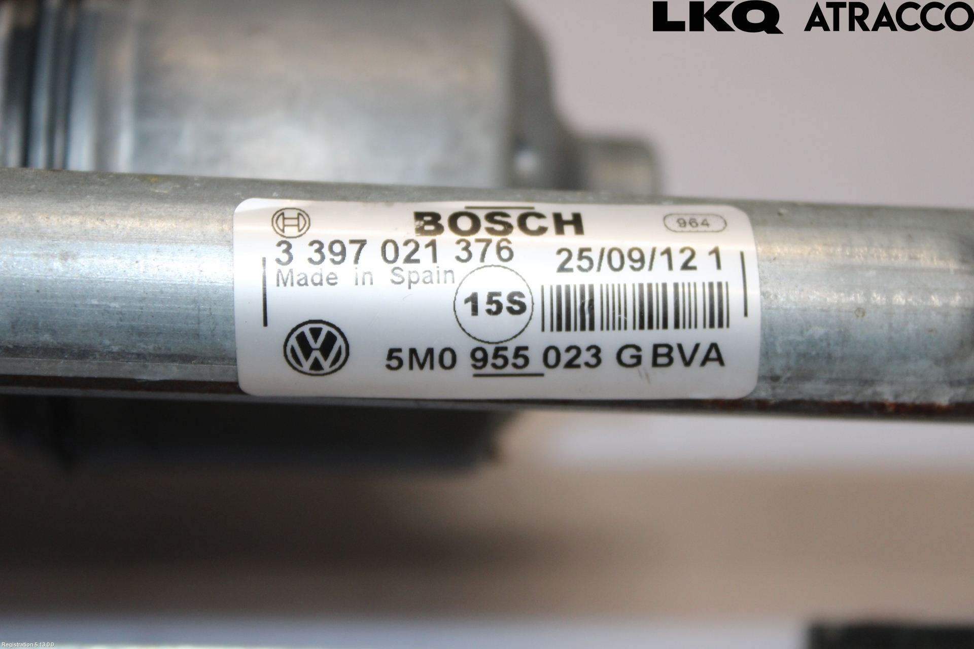 Volkswagen VW GOLF PLUS/CROSS GOLF 04-14 Viskeroverføring Frontrute
