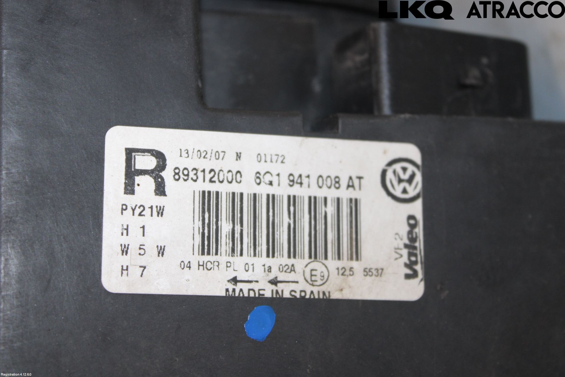 Volkswagen VW POLO 05-09 Frontlykt Høyre