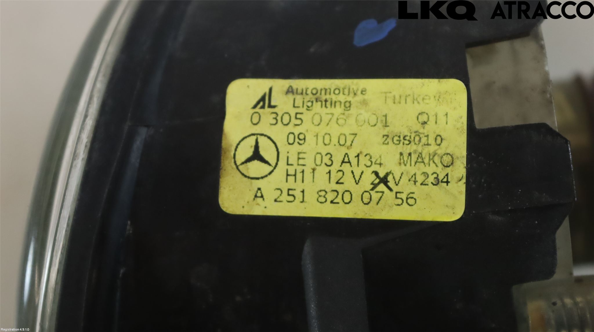 Mercedes-Benz MB C-KLASS (W204) 07-15 Frontlykt-Kurve-Tåkelys